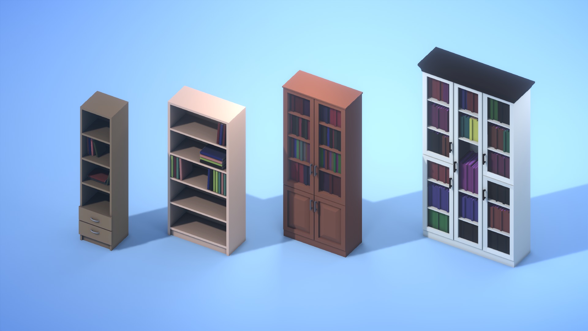 Mining Crypto Farm Pack Low-poly 3D model_7