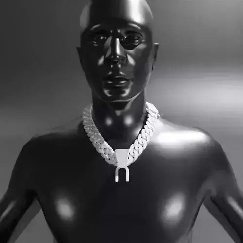 Thick Cuban Chain Template GTA 5 FIVEM 3D model 3D model