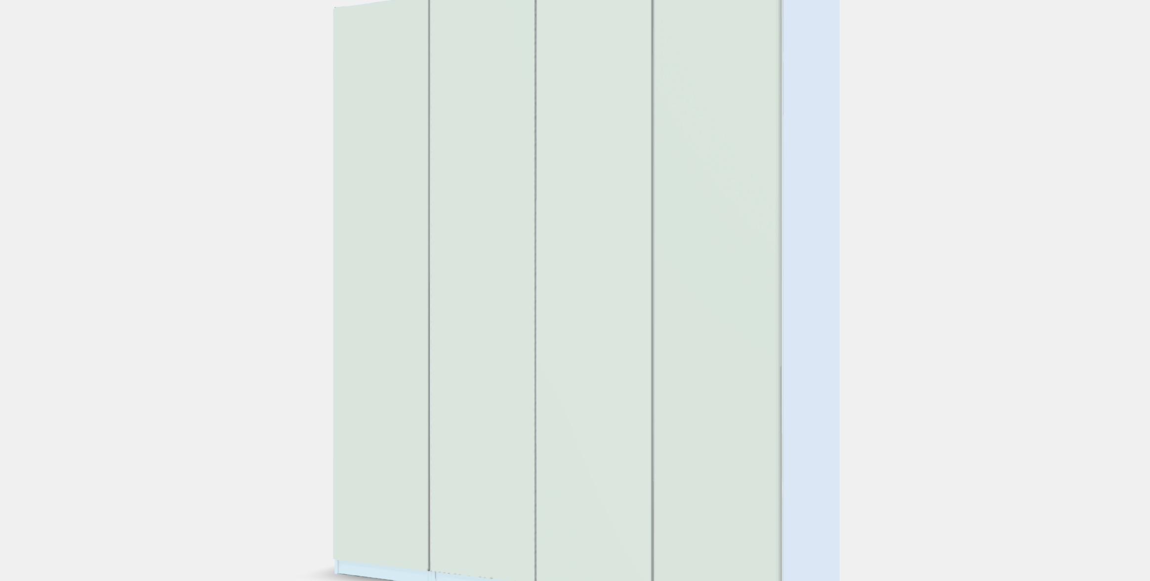 PAX - REINSVOLL Wardrobe combination 1 Low-poly 3D model_13