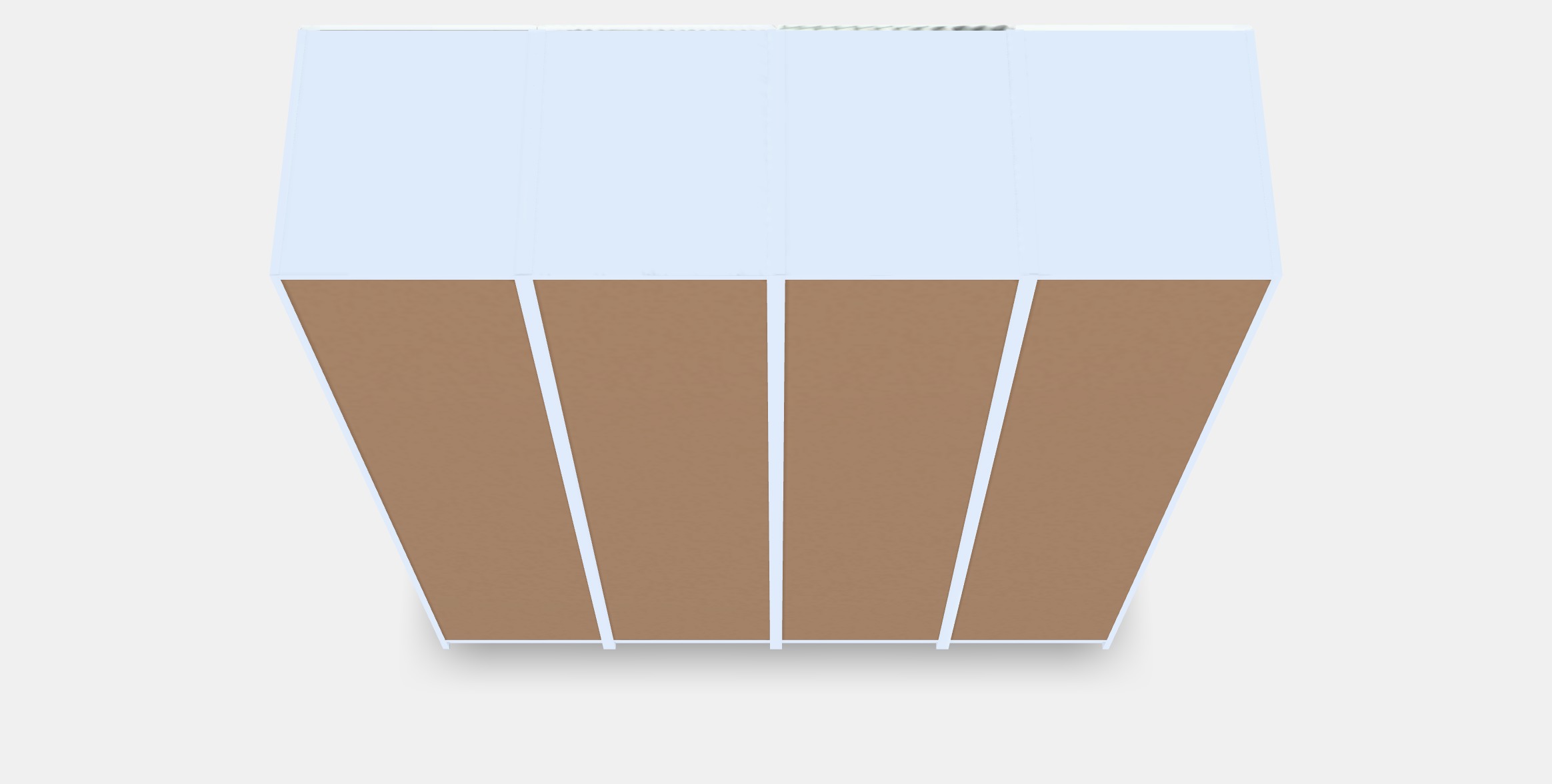 PAX - REINSVOLL Wardrobe combination 1 Low-poly 3D model_4