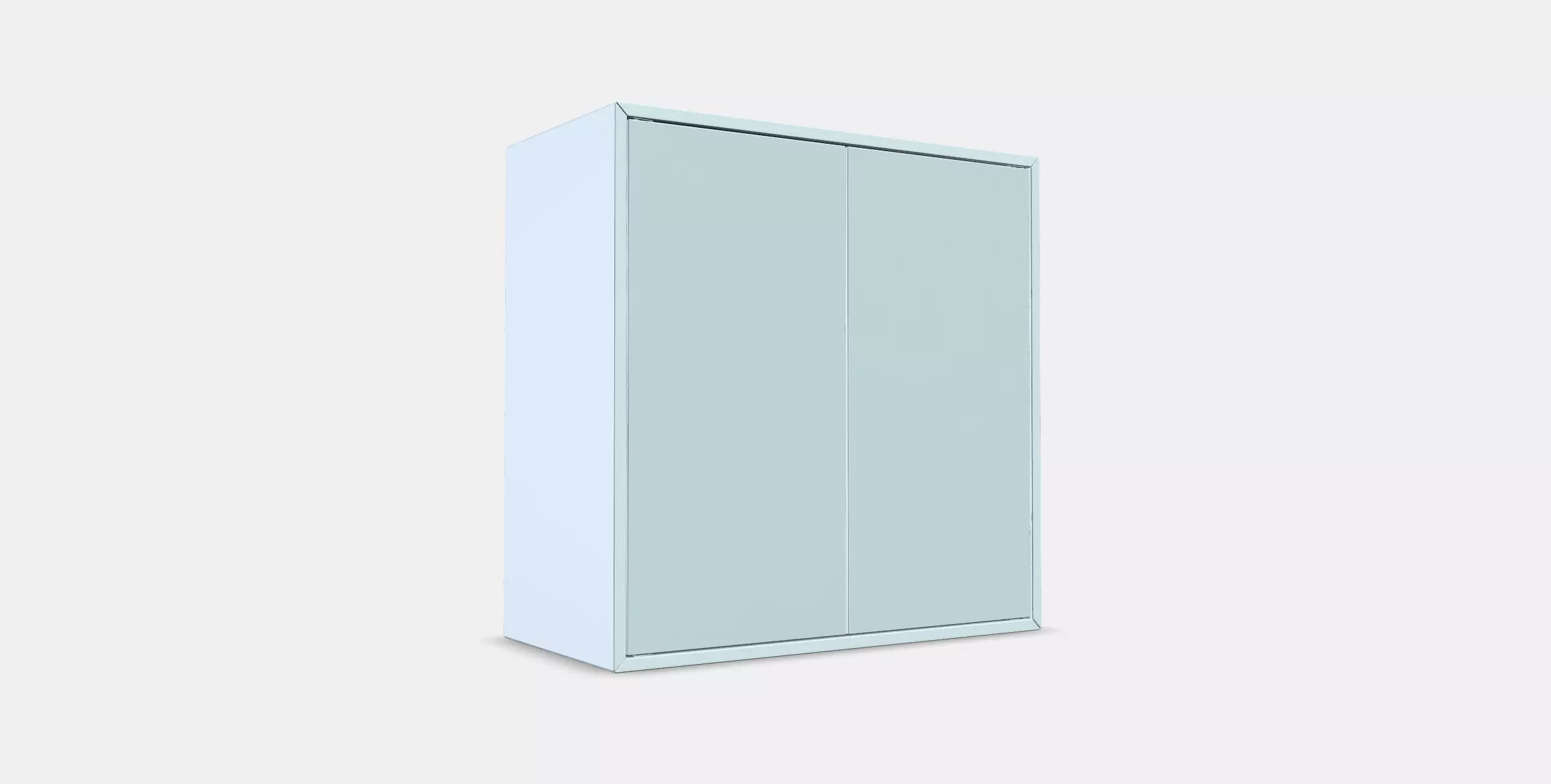 EKET Cabinet w 2 doors and 1 shelf 1 Low-poly 3D model_0