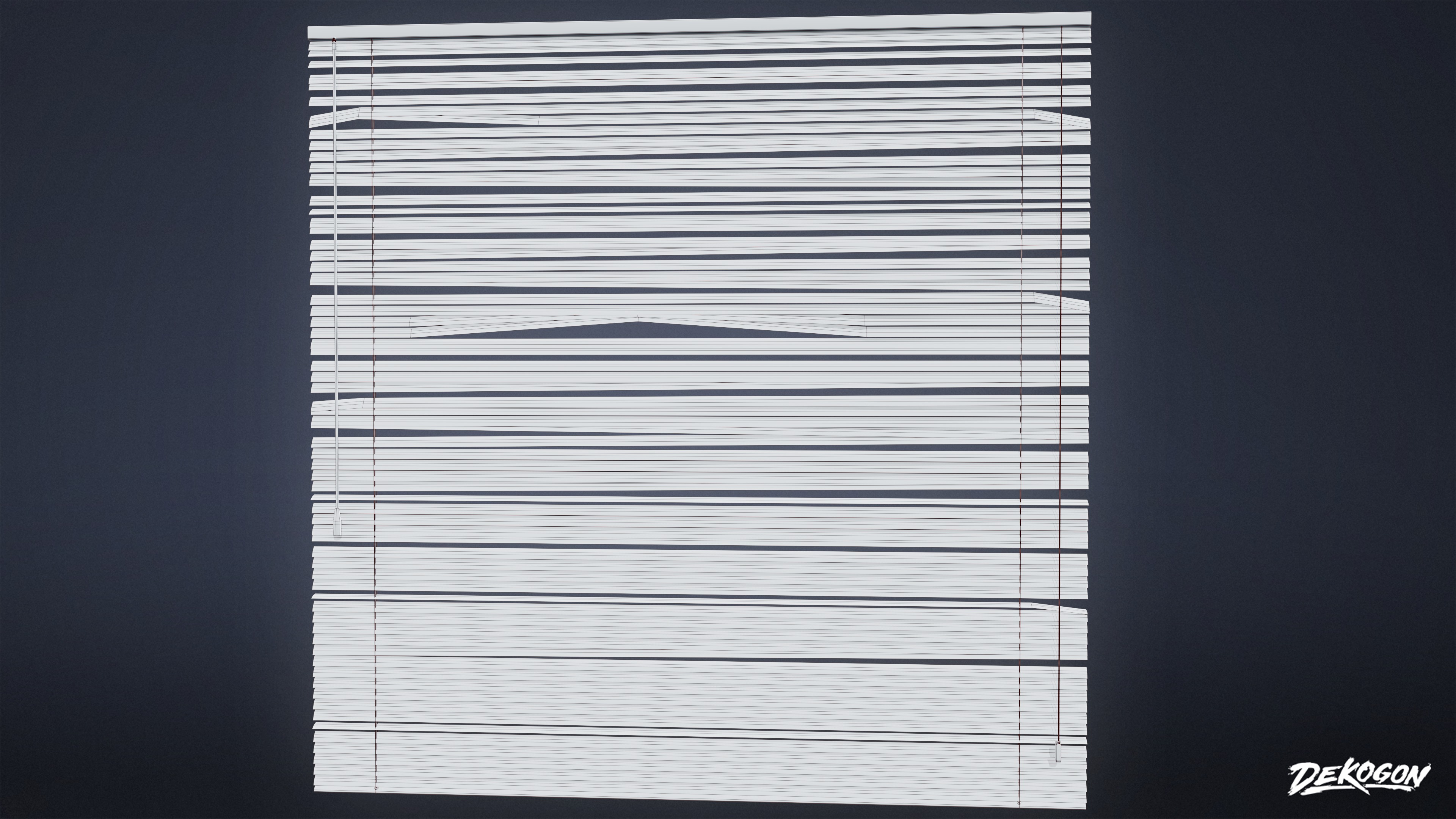 BUILDINGS - Blinds Set 01 - LOW POLY AND NANITE Low-poly 3D model_9