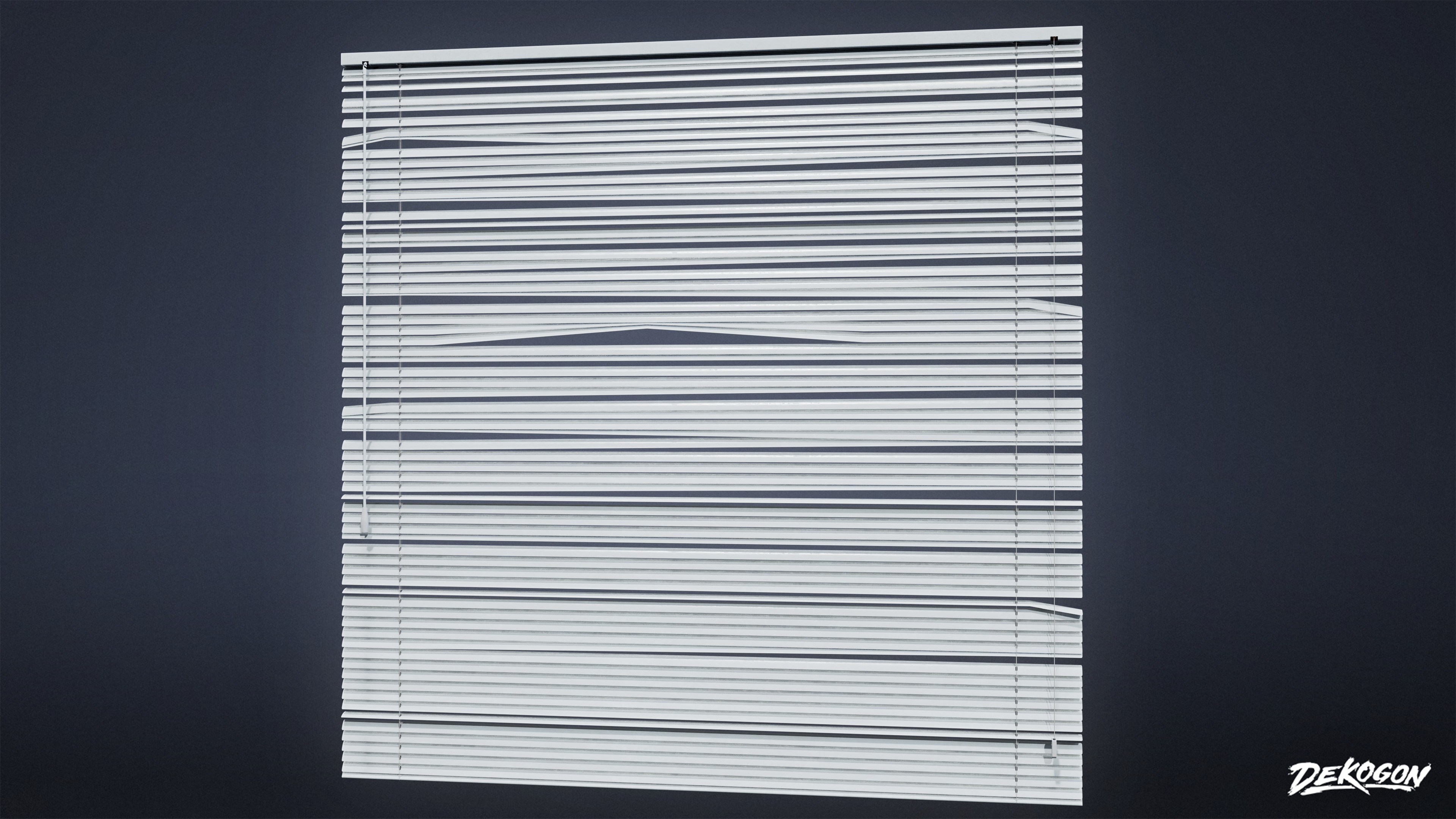 BUILDINGS - Blinds Set 01 - LOW POLY AND NANITE Low-poly 3D model_4