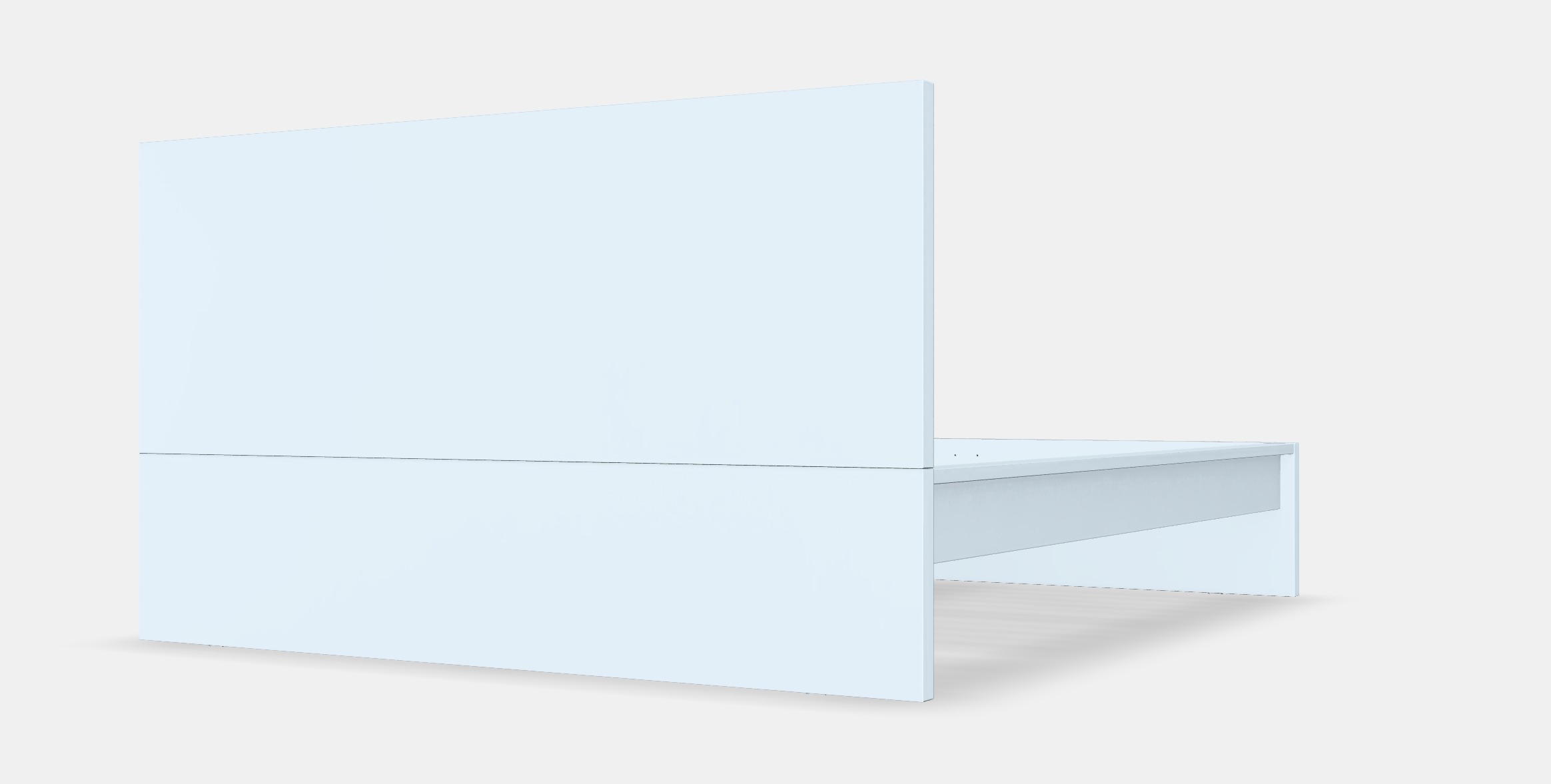 MALM Bed frame high 114 Low-poly 3D model_5