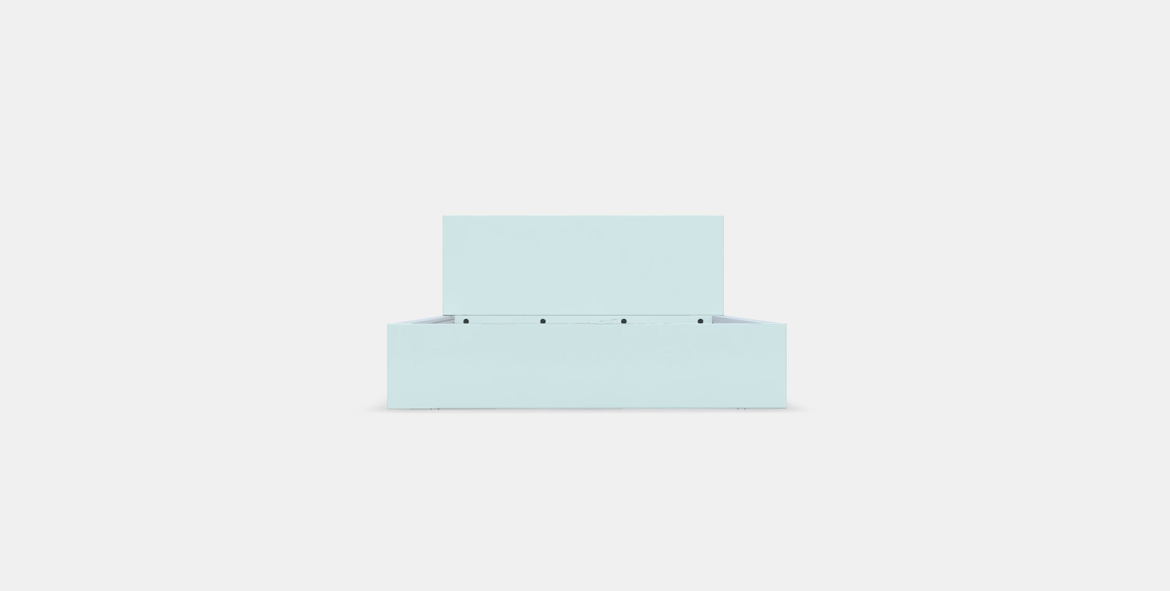 MALM Bed frame high 114 Low-poly 3D model_9