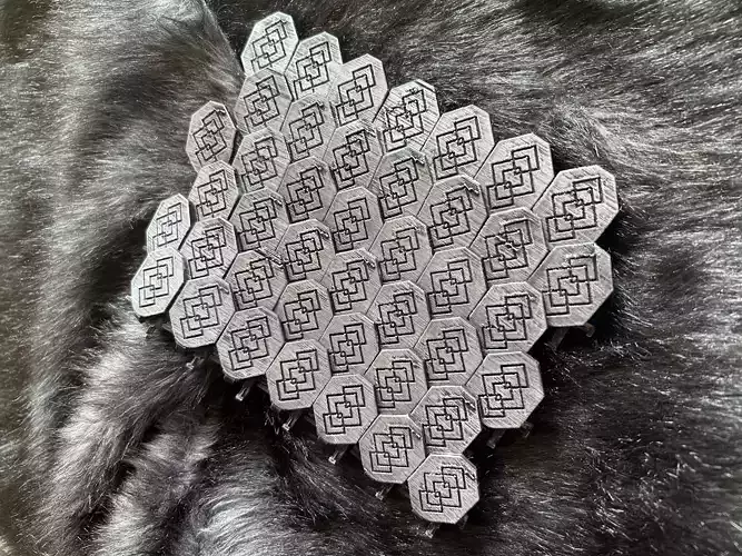 Articulated Scalemail Connectable 3D print model