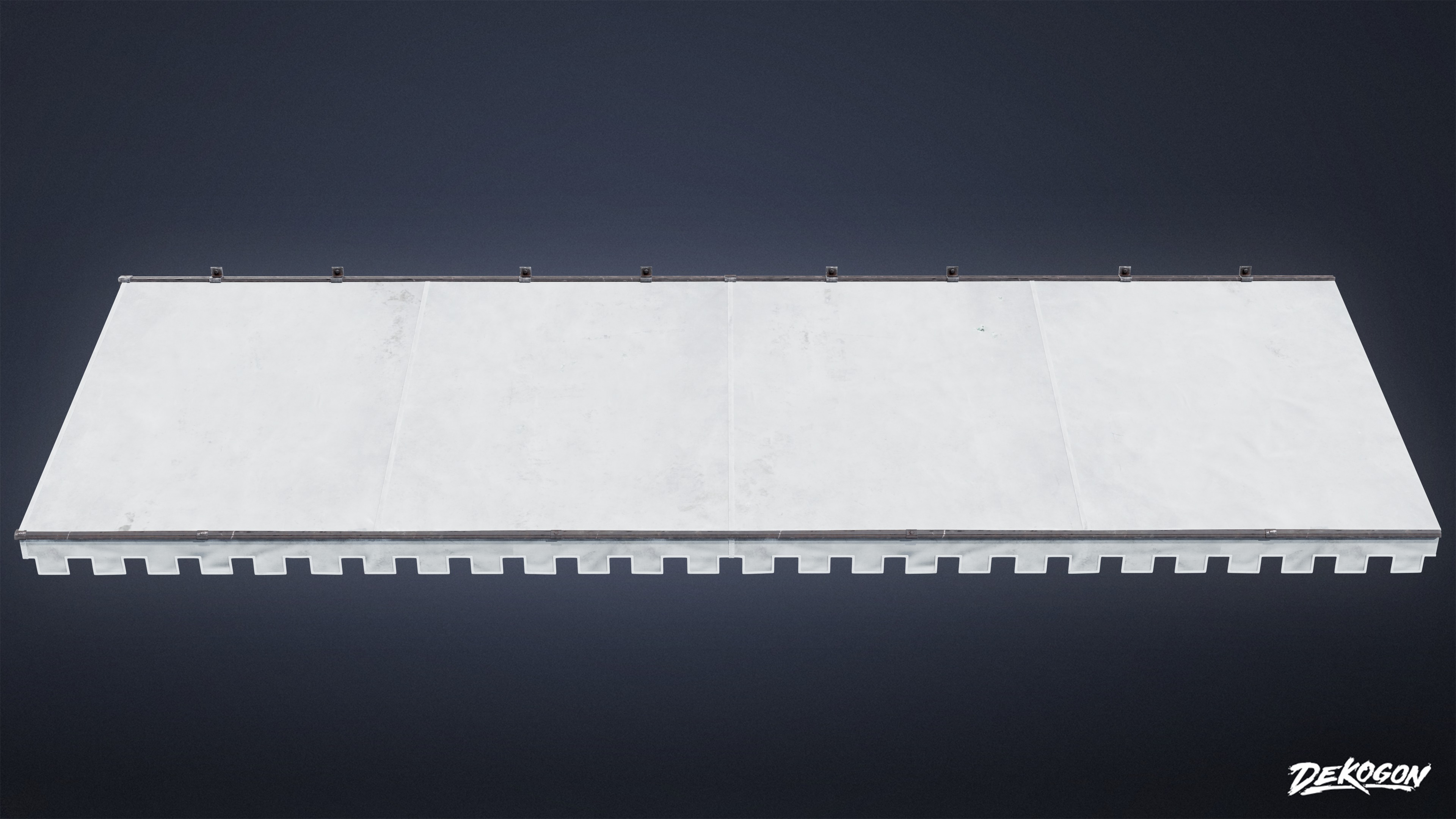 BUILDINGS - Canopy Overhang 01 - LOW POLY AND NANITE Low-poly 3D model_4