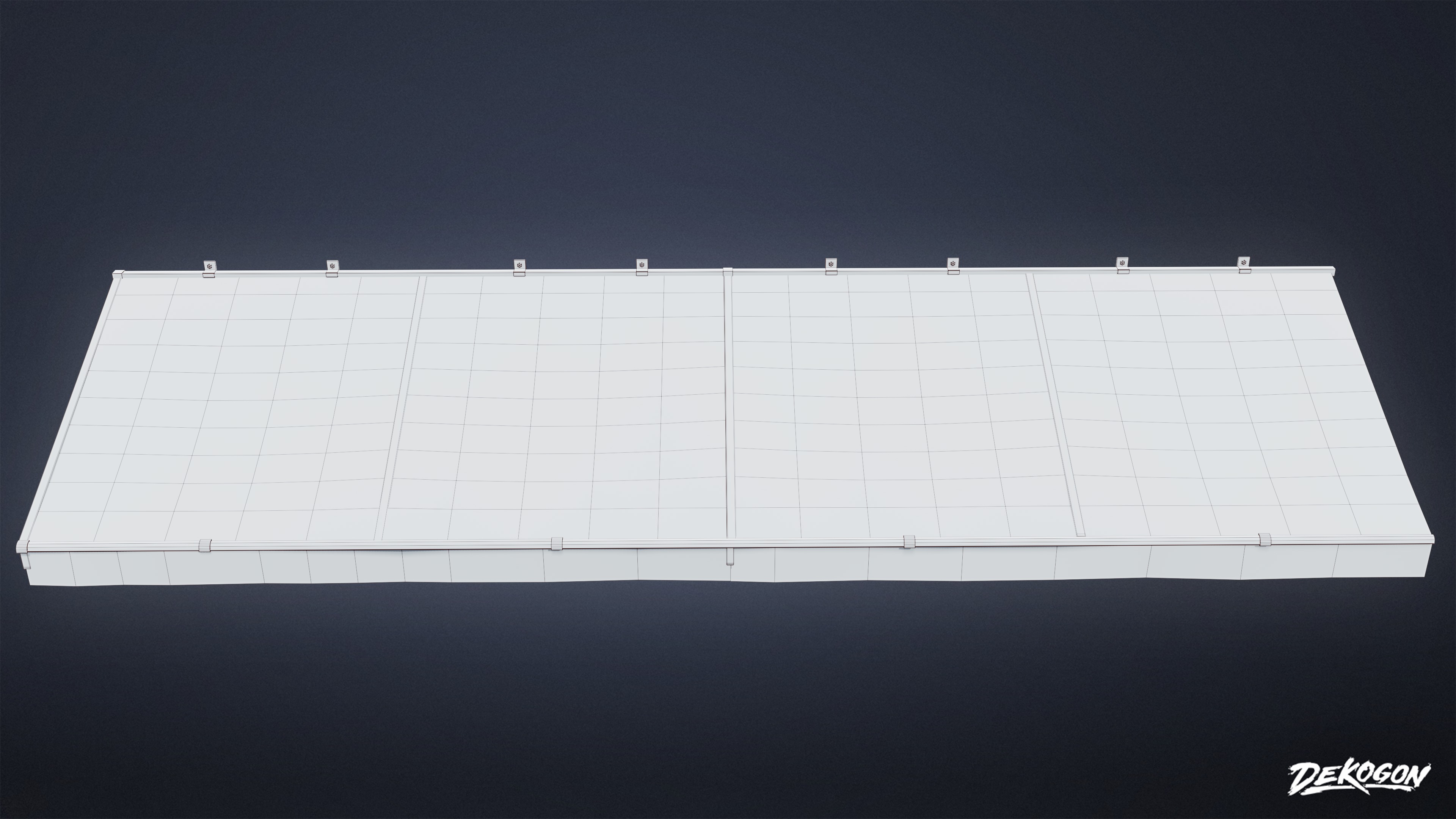 BUILDINGS - Canopy Overhang 01 - LOW POLY AND NANITE Low-poly 3D model_8