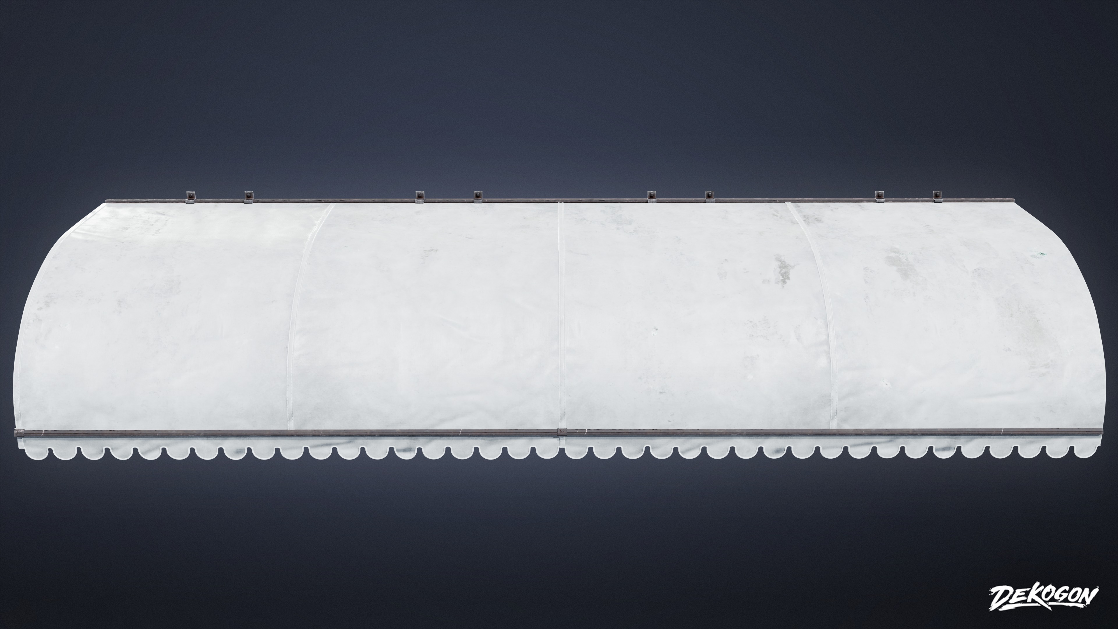 BUILDINGS - Canopy Overhang 01 - LOW POLY AND NANITE Low-poly 3D model_6