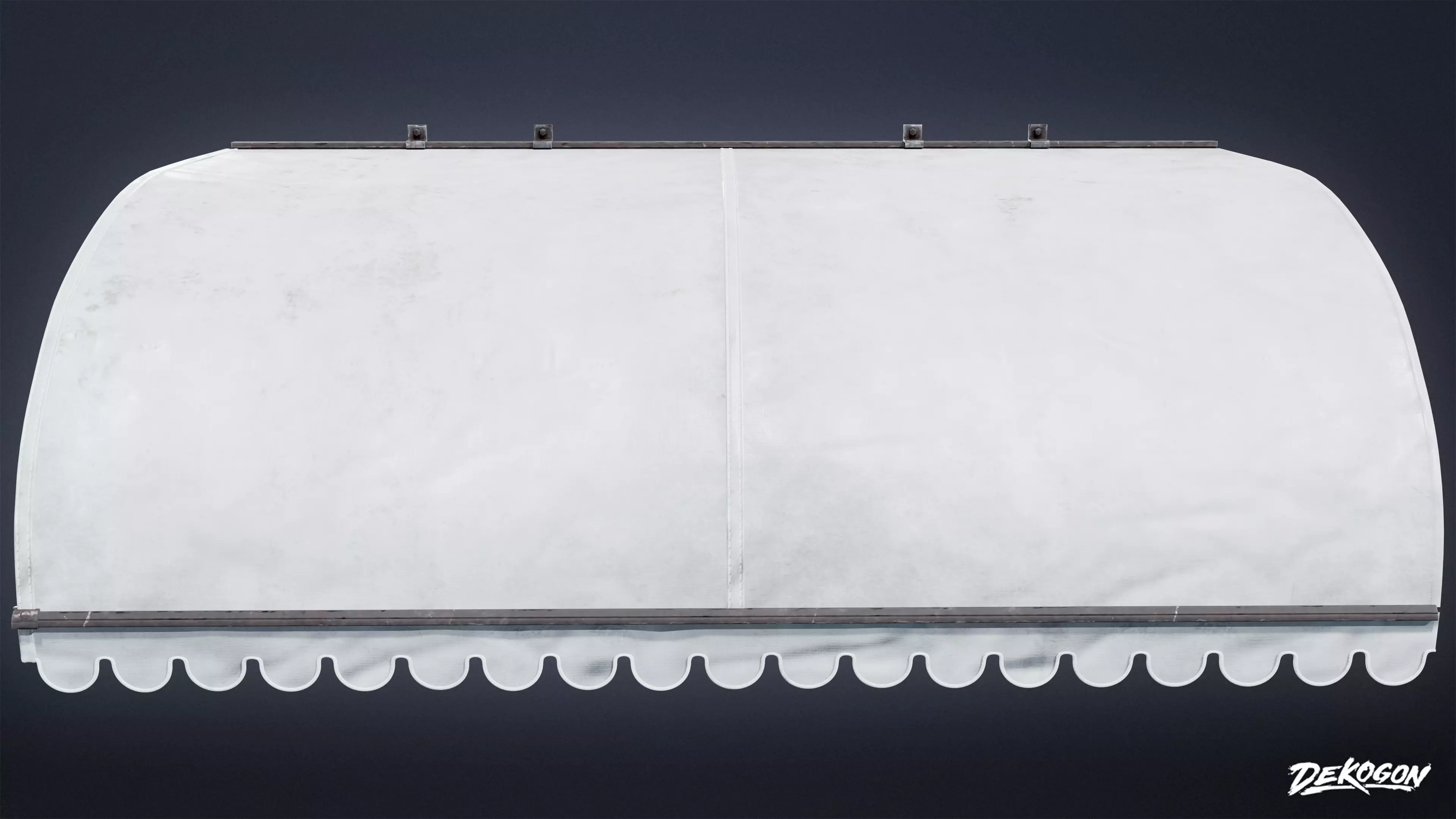 BUILDINGS - Canopy Overhang 01 - LOW POLY AND NANITE Low-poly 3D model_0