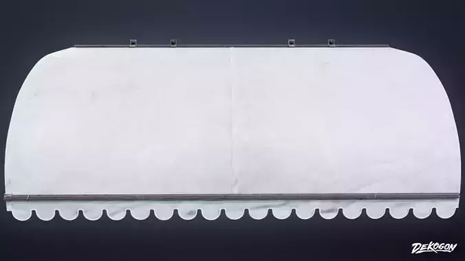 BUILDINGS - Canopy Overhang 01 - LOW POLY AND NANITE