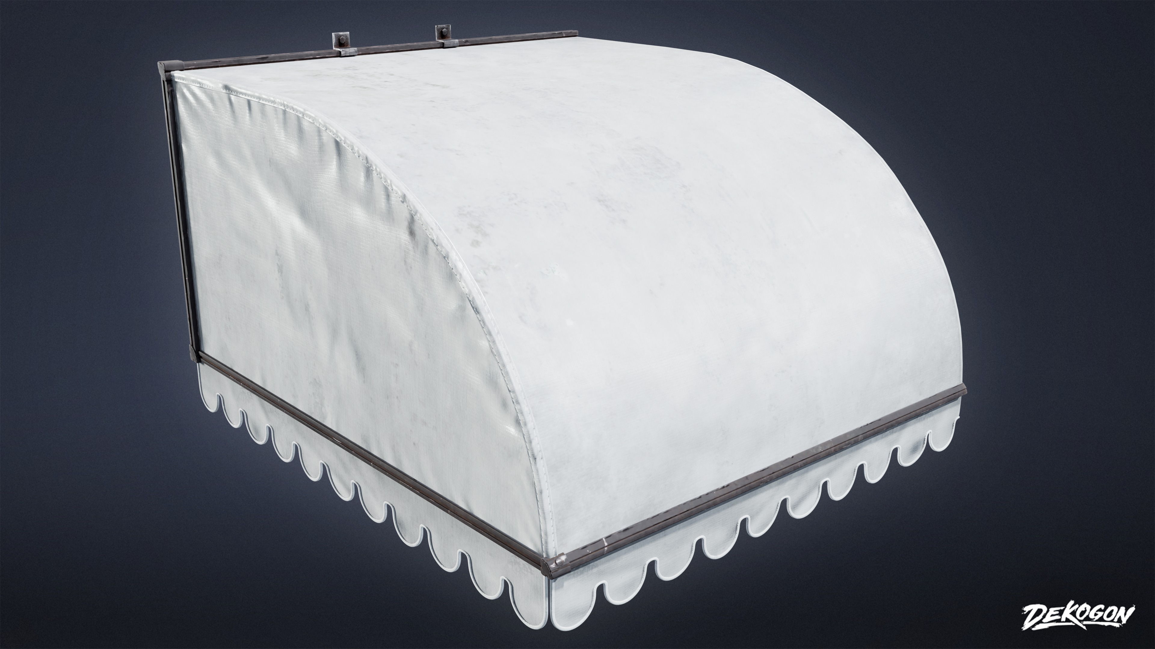 BUILDINGS - Canopy Overhang 01 - LOW POLY AND NANITE Low-poly 3D model_5