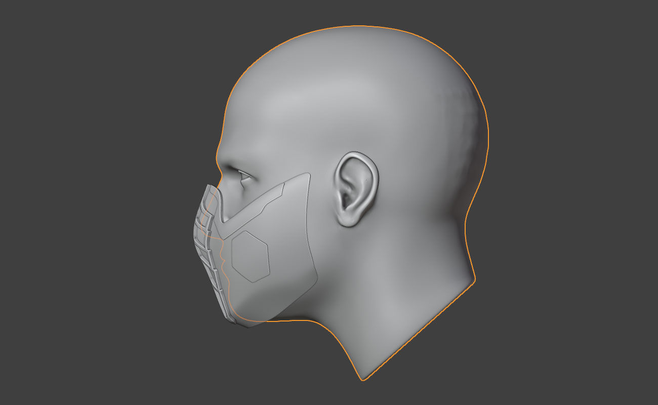 Ermac mask from MK2 Annihilation movie 3D print model_2