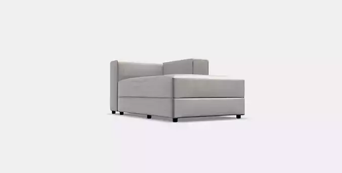 JATTEBO Chaise longue module right 1 Low-poly 3D model