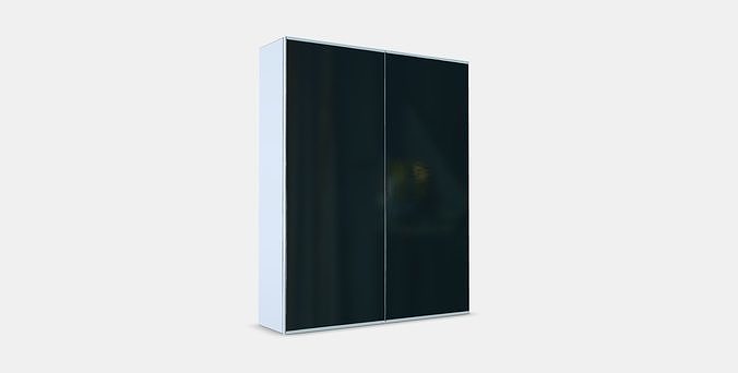 ENHET Mirror cabinet with 2 doors 1 Low-poly 3D model