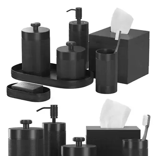 Lambeth Knurled Bath Accessories Bronze