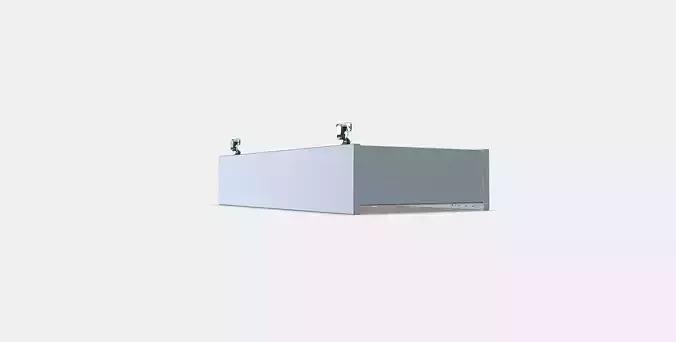 ENHET Wall cb w 2 shelves 8