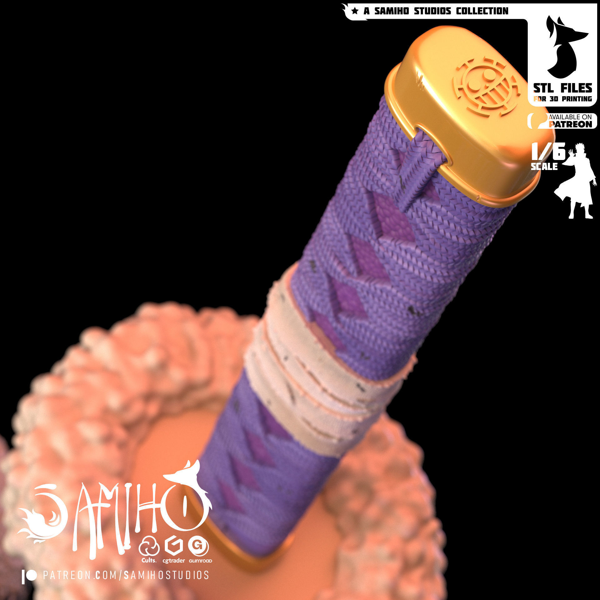 Samiho Studios - Trafalgar Law - STLs ready for printing 3D print model_7