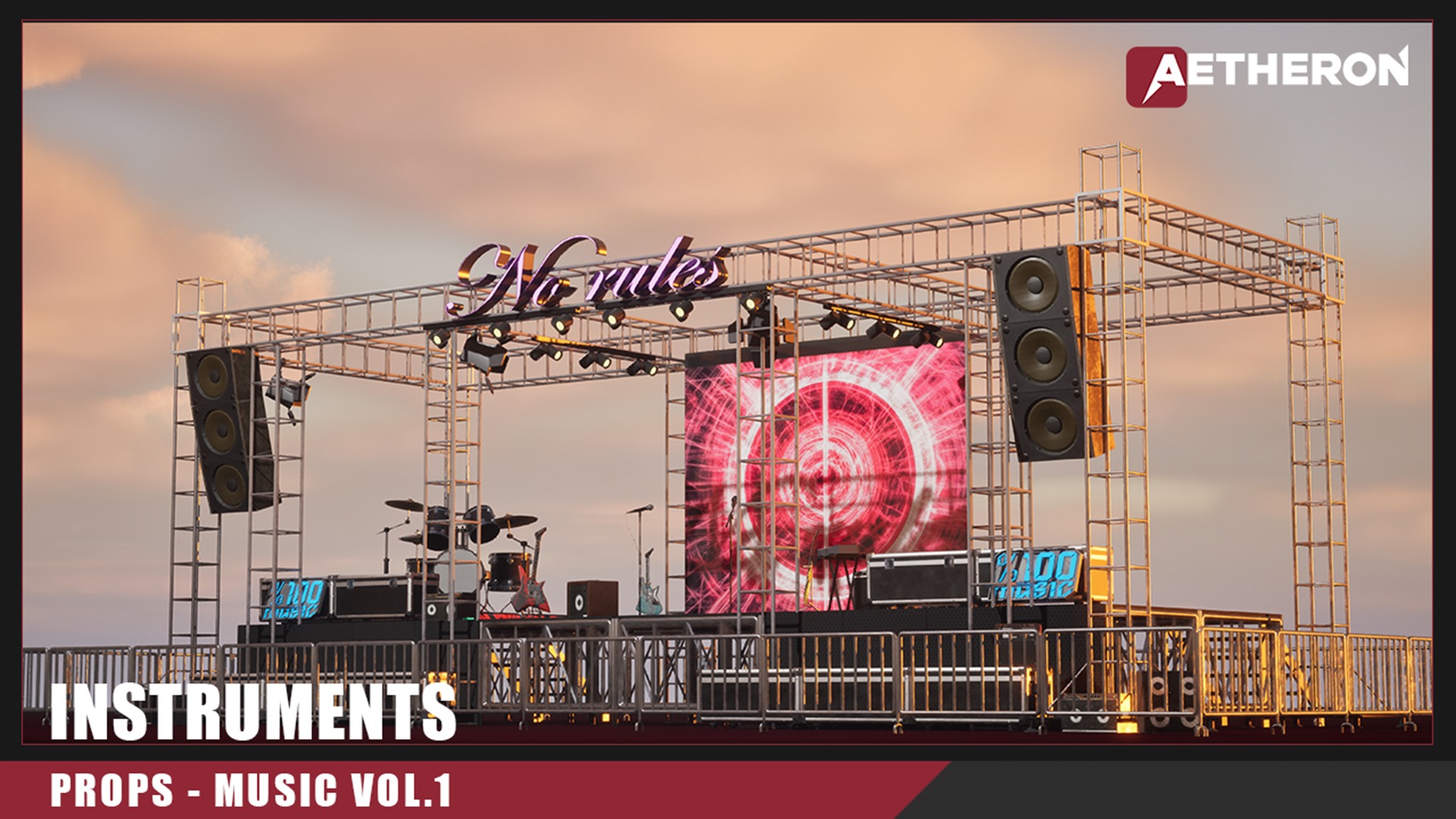 Musical Instruments VOL 1 Nanite and Low Poly Low-poly 3D model_10