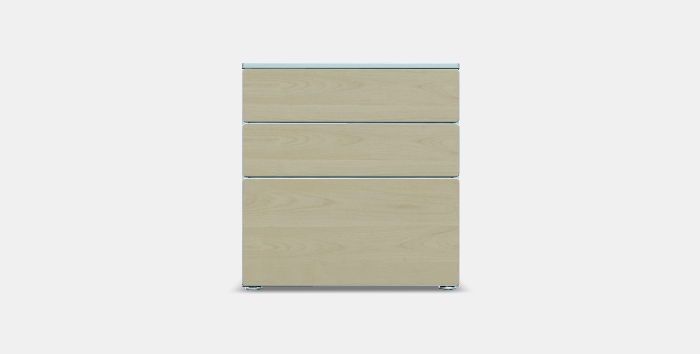 SMASTAD - PLATSA Chest of 3 drawers 7 Low-poly 3D model_10