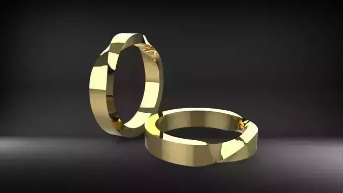 Mobius Wedding Ring 4mm wide band