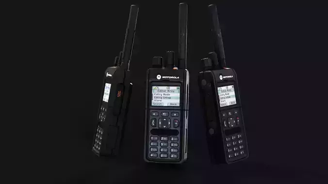 MTP 3150 Tetra Portable Radio High-Quality with 4K PBR Textures