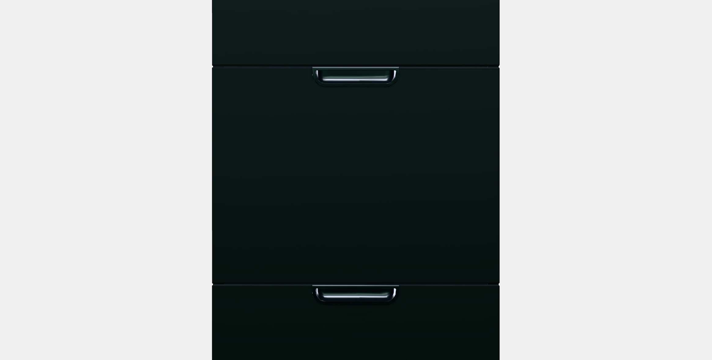 GALANT File cabinet 2 Low-poly 3D model_11