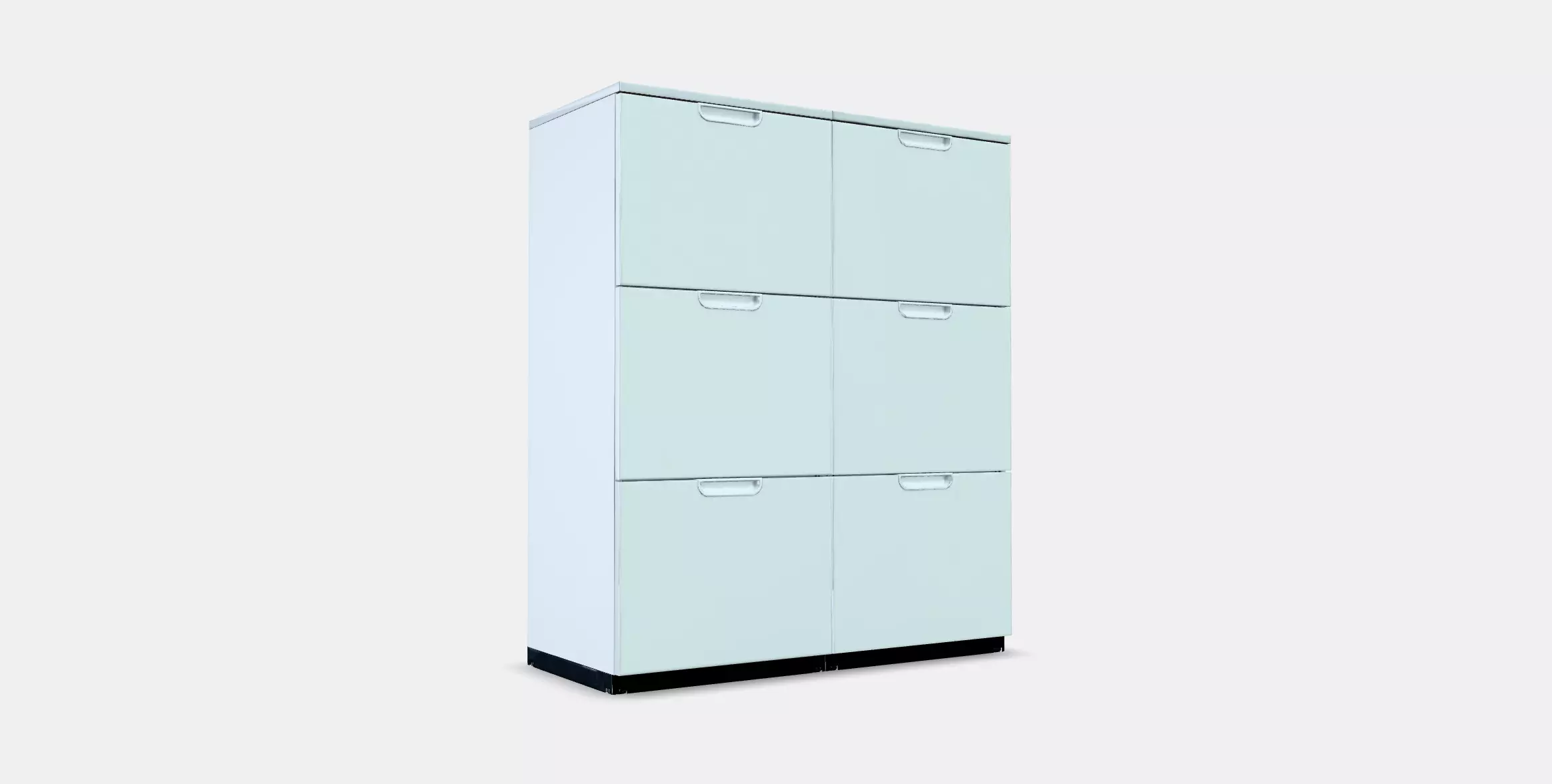 GALANT Storage combination with filing 2 Low-poly 3D model_0