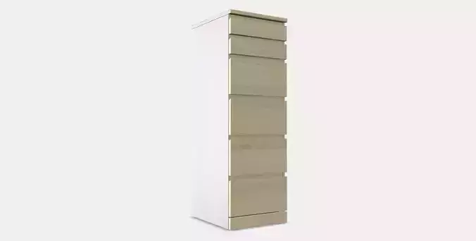MALM Chest of 6 drawers 8