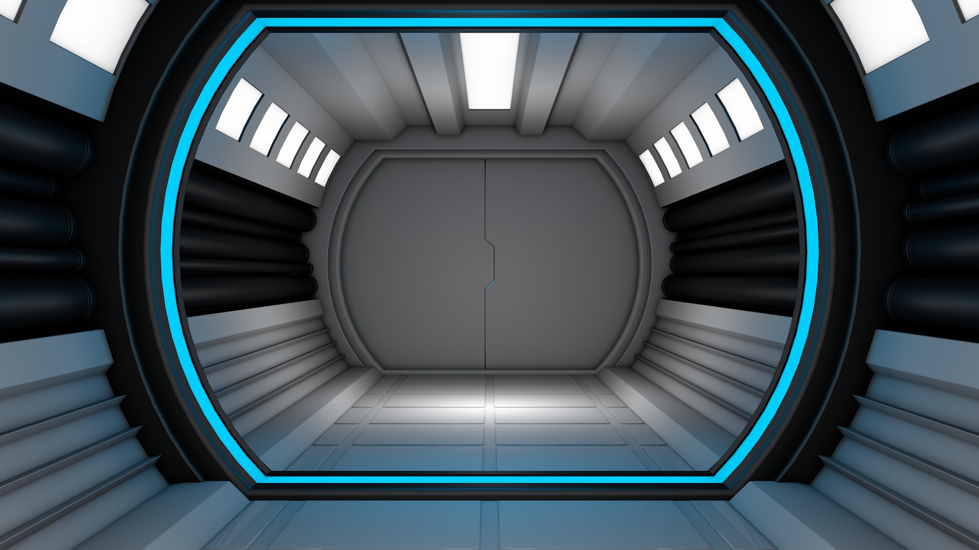 Sci Fi Interior 3D model_4