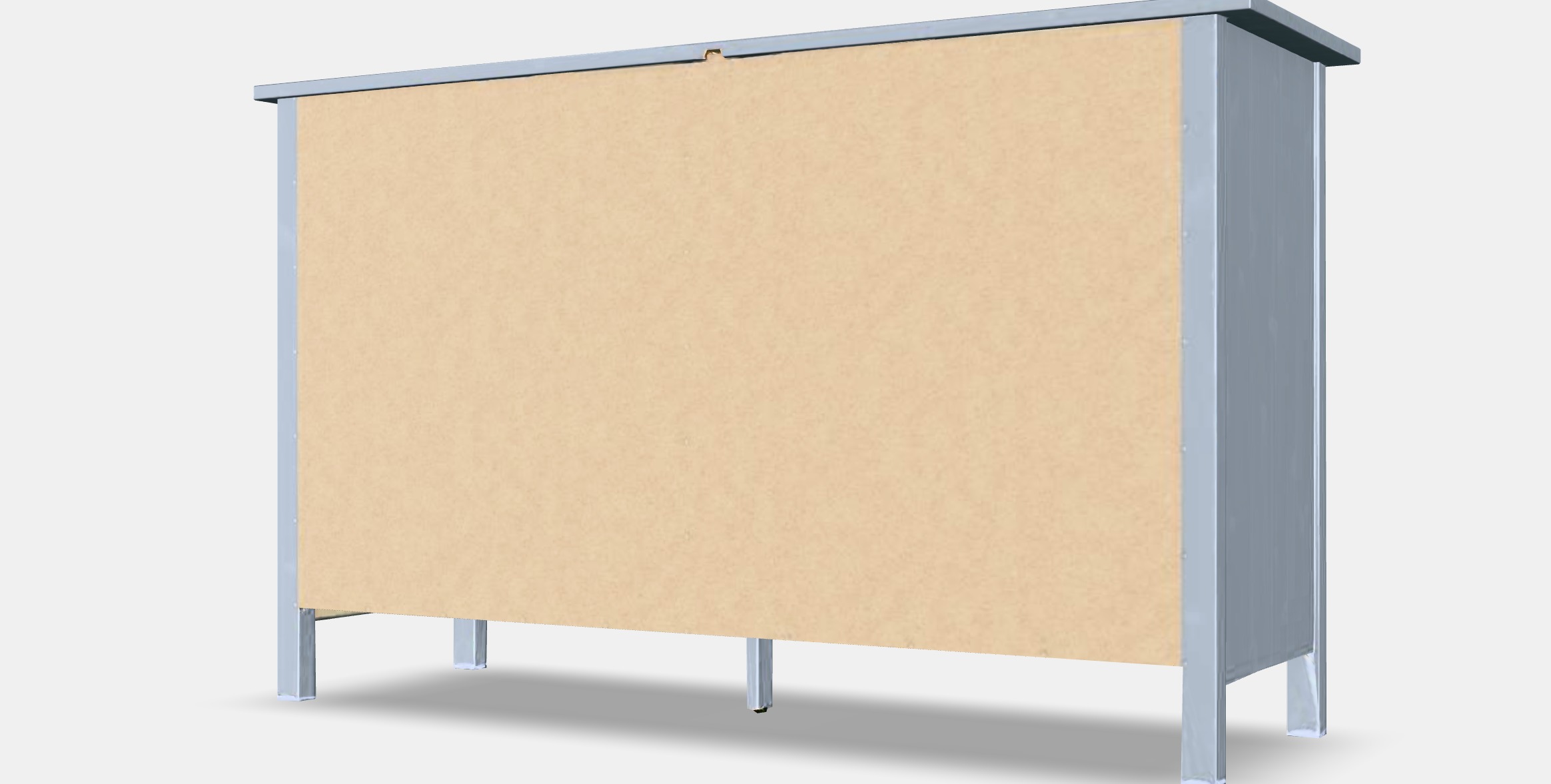 HEMNES Chest of 8 drawers Low-poly 3D model_7