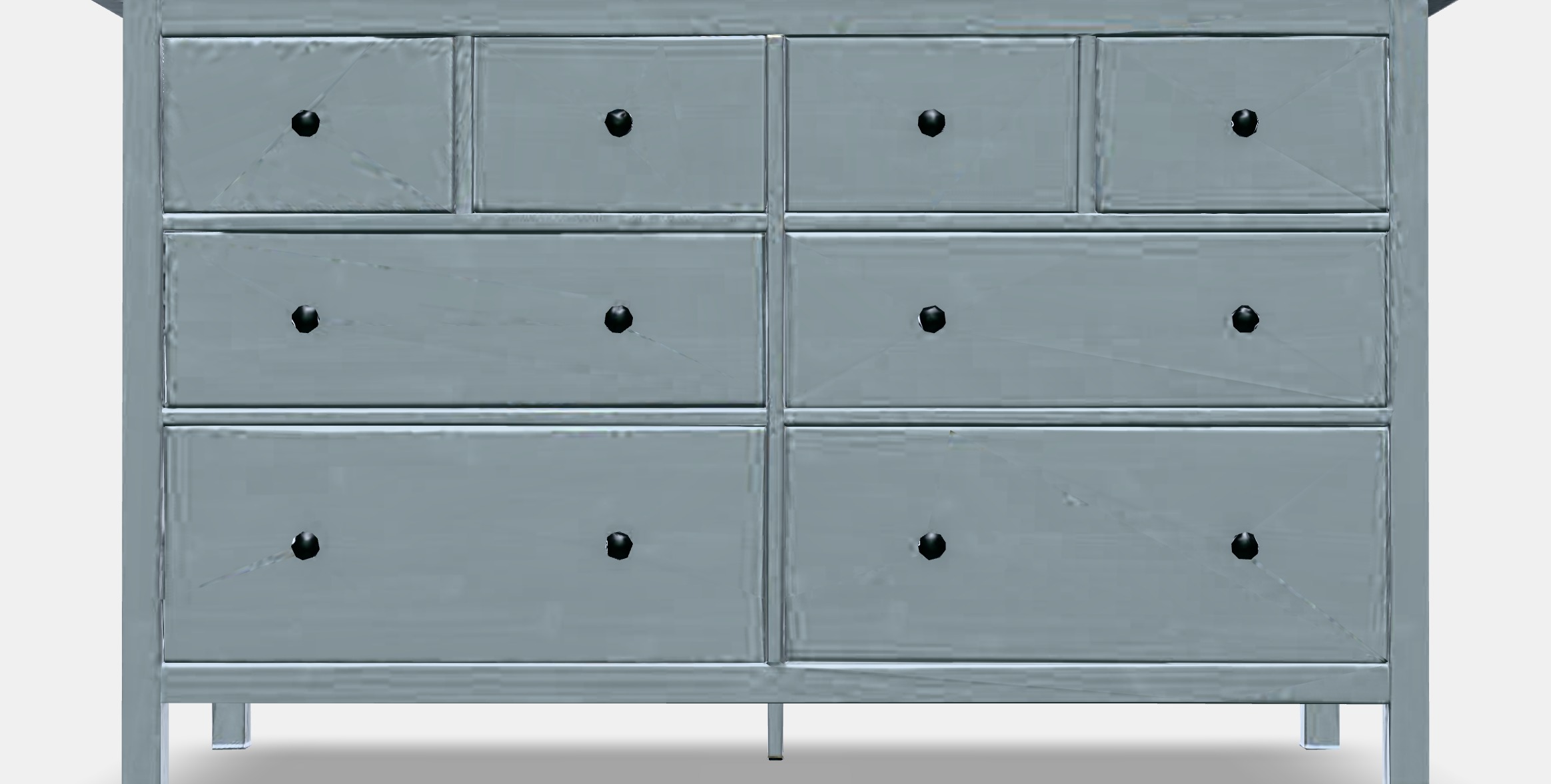 HEMNES Chest of 8 drawers Low-poly 3D model_11