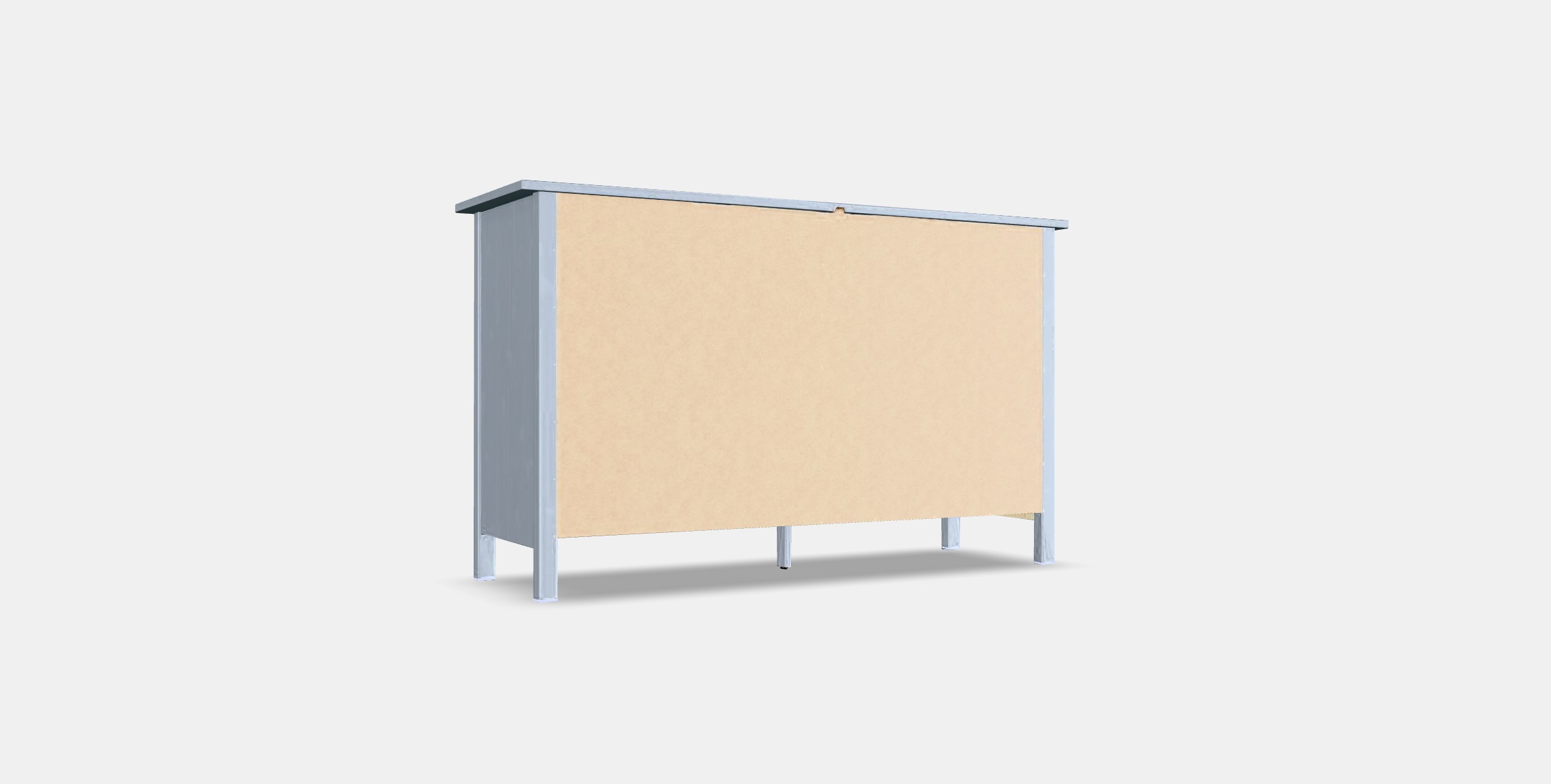 HEMNES Chest of 8 drawers Low-poly 3D model_16