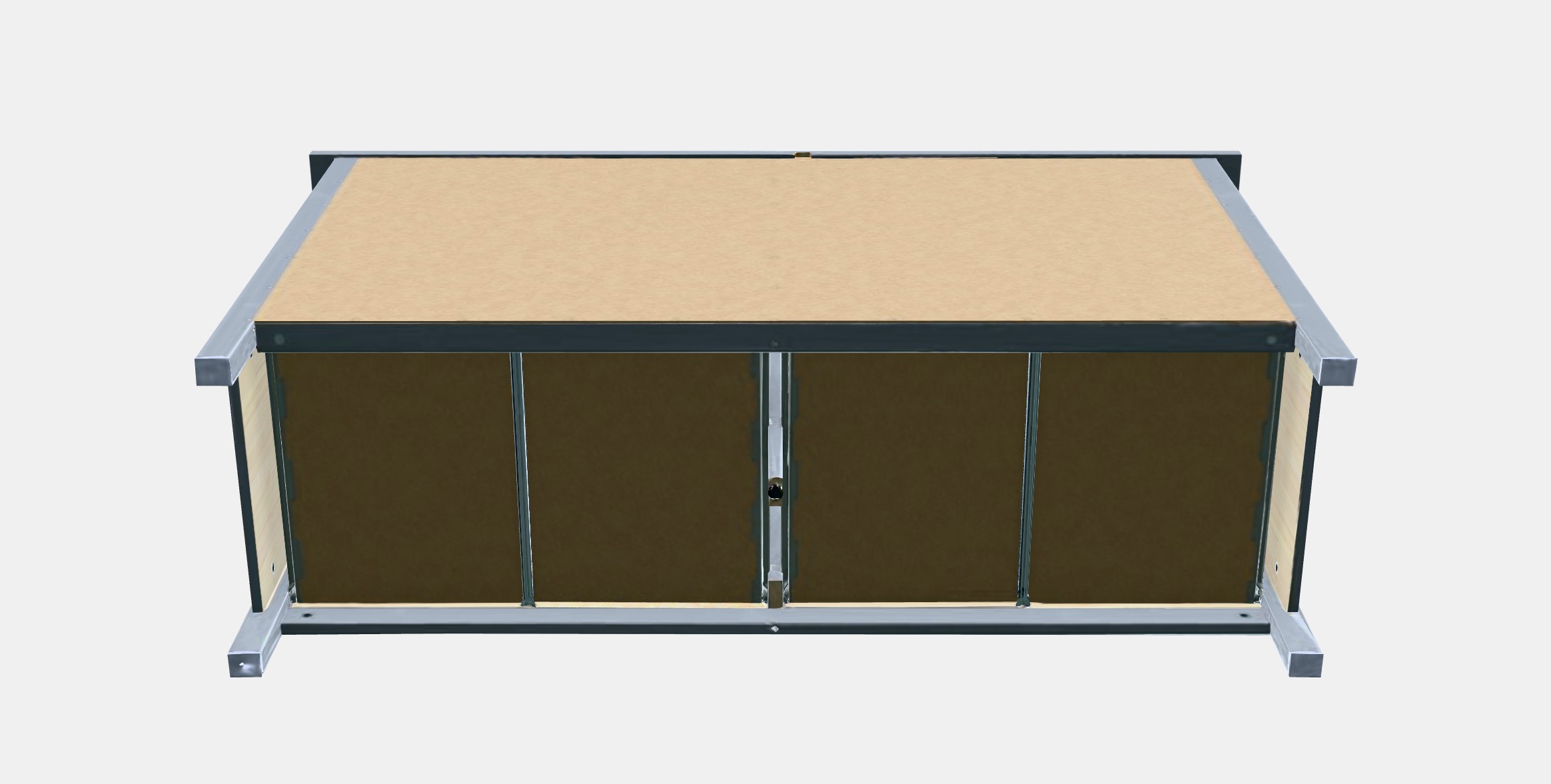 HEMNES Chest of 8 drawers Low-poly 3D model_8