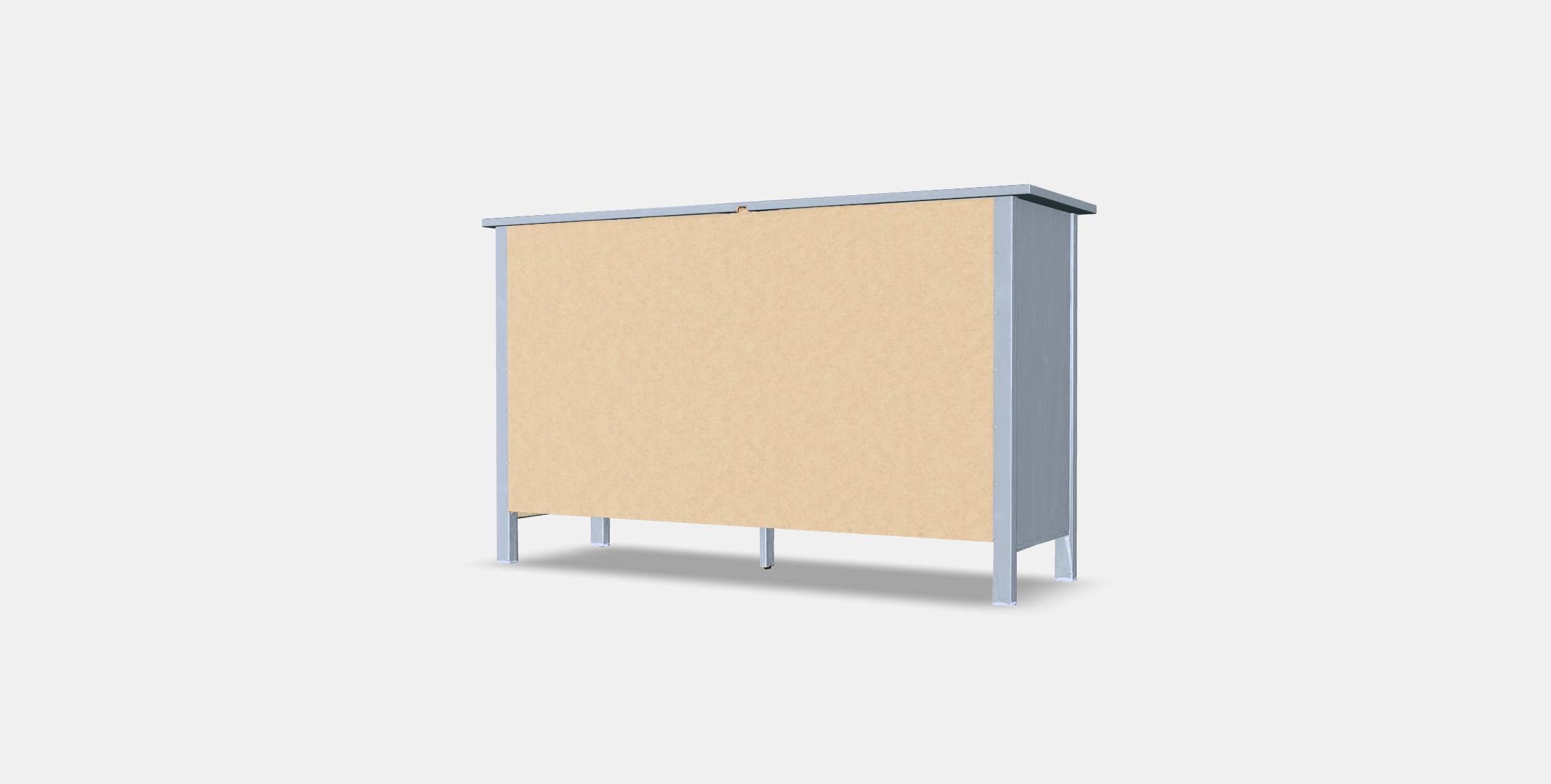 HEMNES Chest of 8 drawers Low-poly 3D model_5