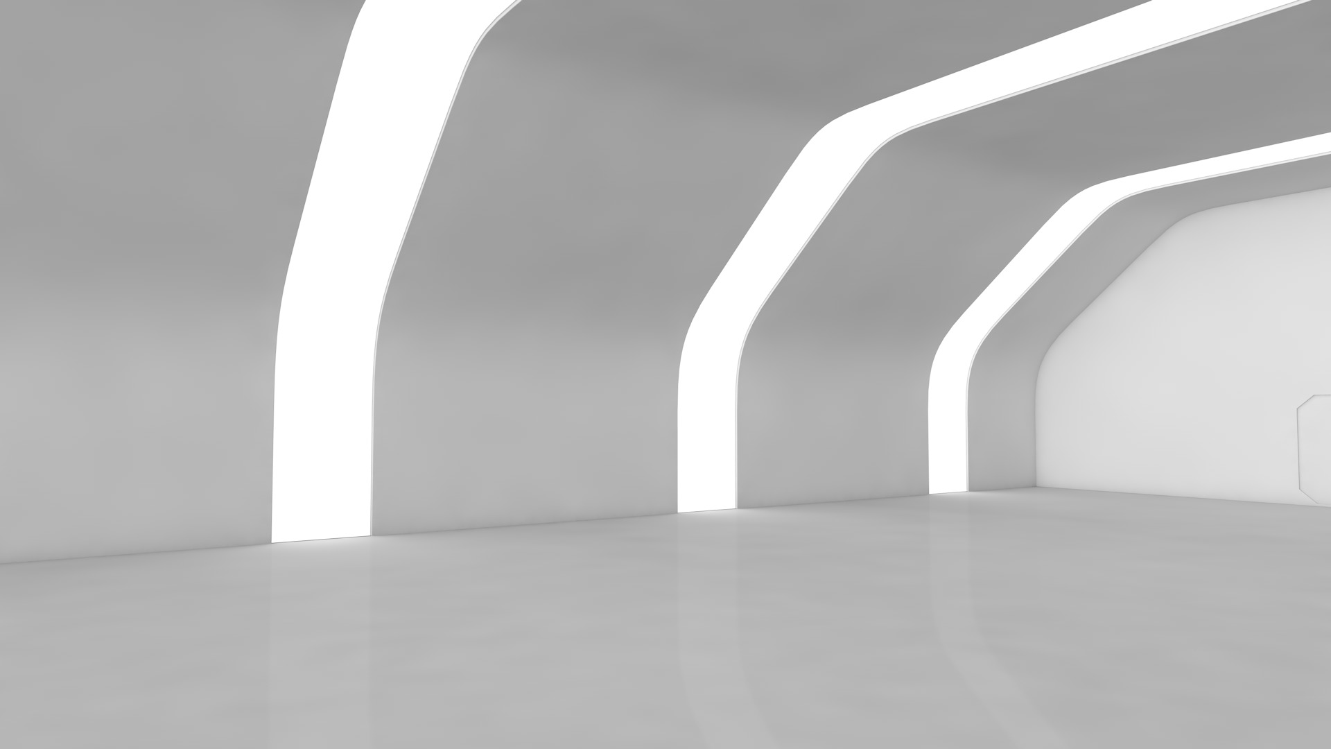 Sci Fi Warehouse 3D model_2