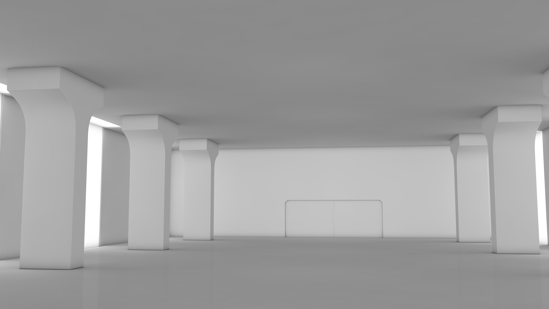 Sci Fi Warehouse 3D model_5