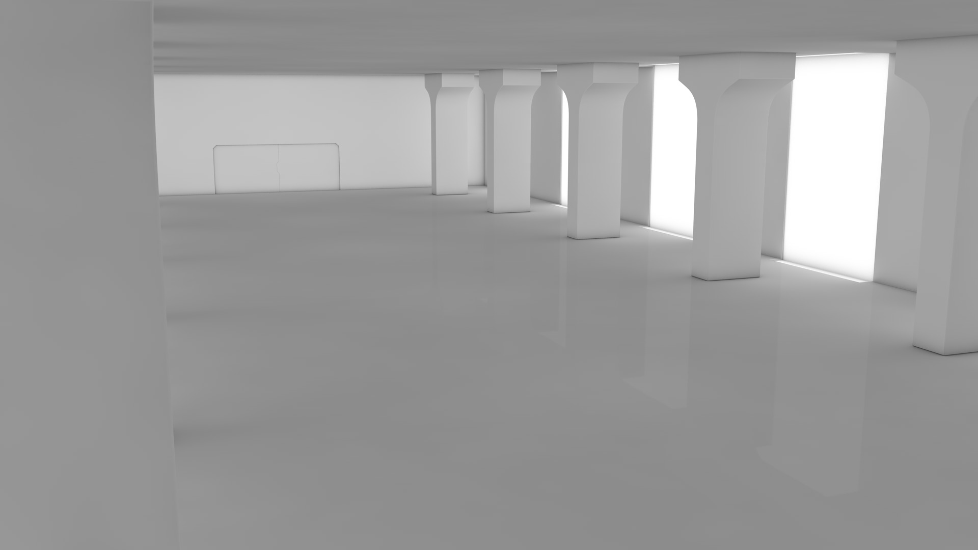 Sci Fi Warehouse 3D model_1