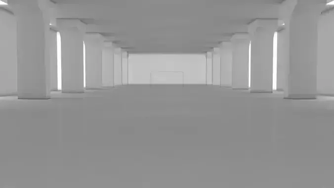 Sci Fi Warehouse 3D model
