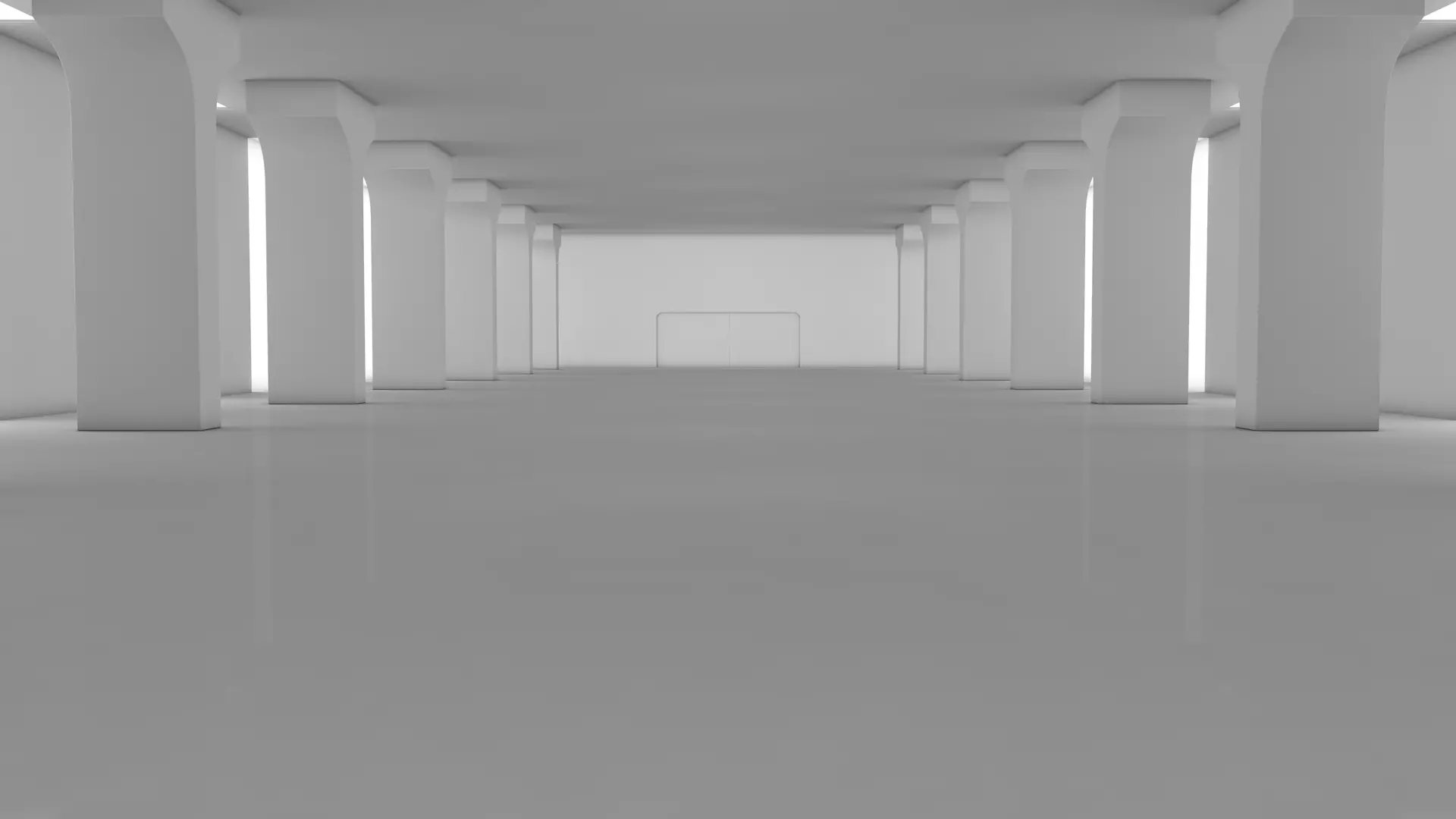 Sci Fi Warehouse 3D model_0