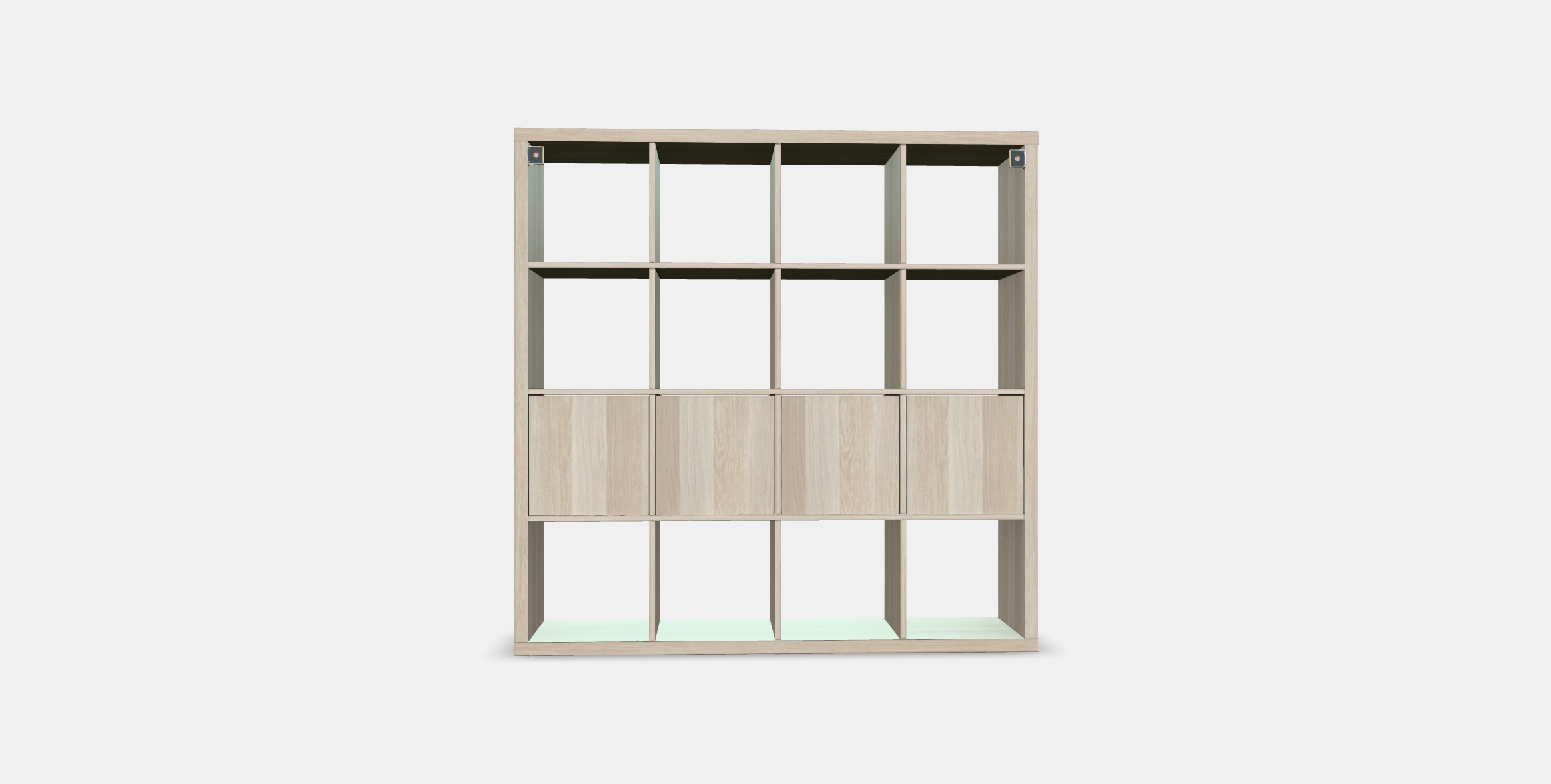 KALLAX Shelving unit with 4 inserts 20 Low-poly 3D model_13