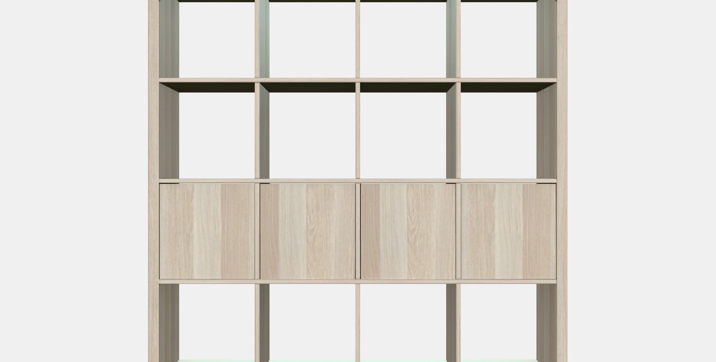 KALLAX Shelving unit with 4 inserts 20 Low-poly 3D model_16