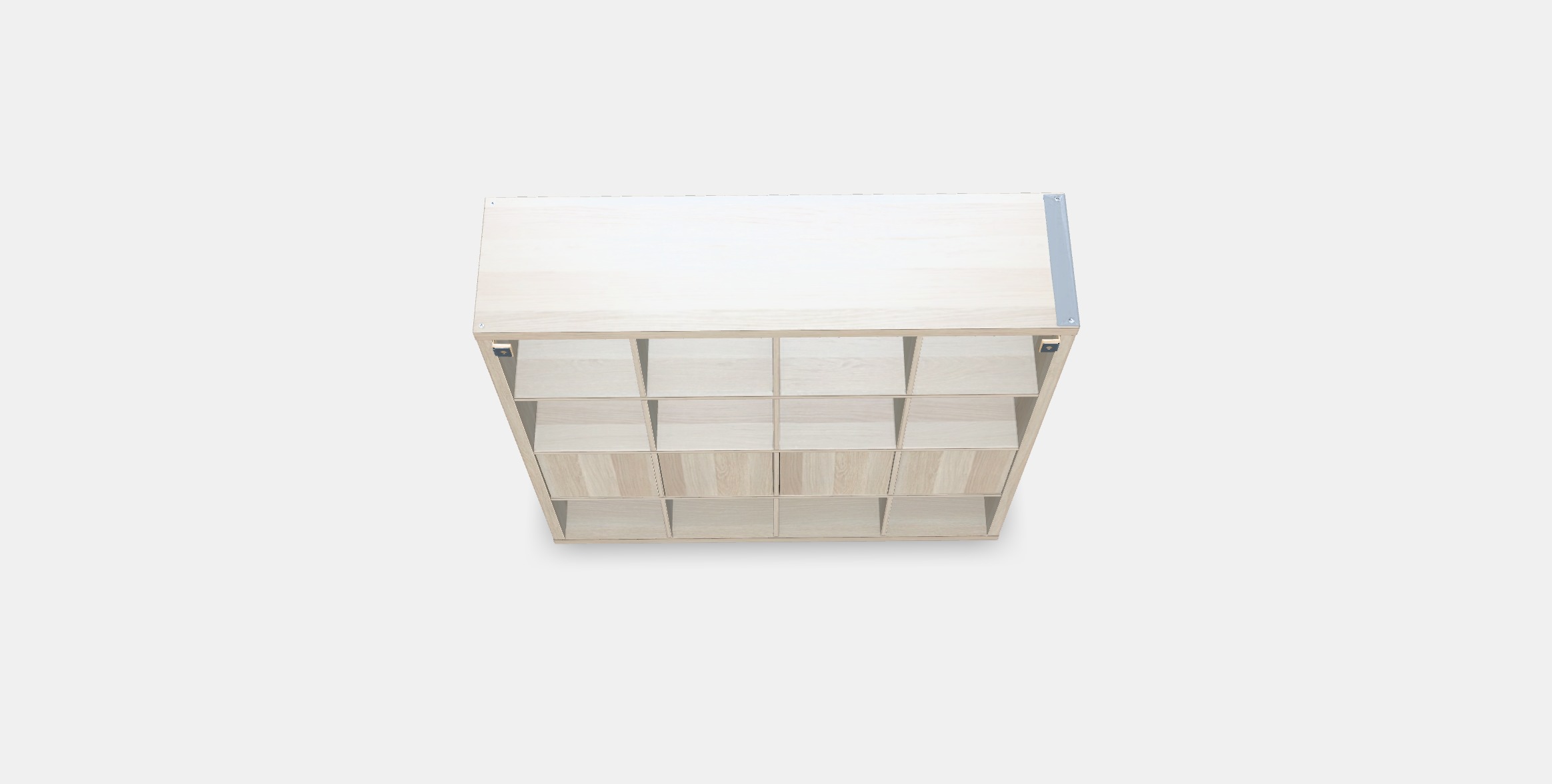 KALLAX Shelving unit with 4 inserts 20 Low-poly 3D model_2