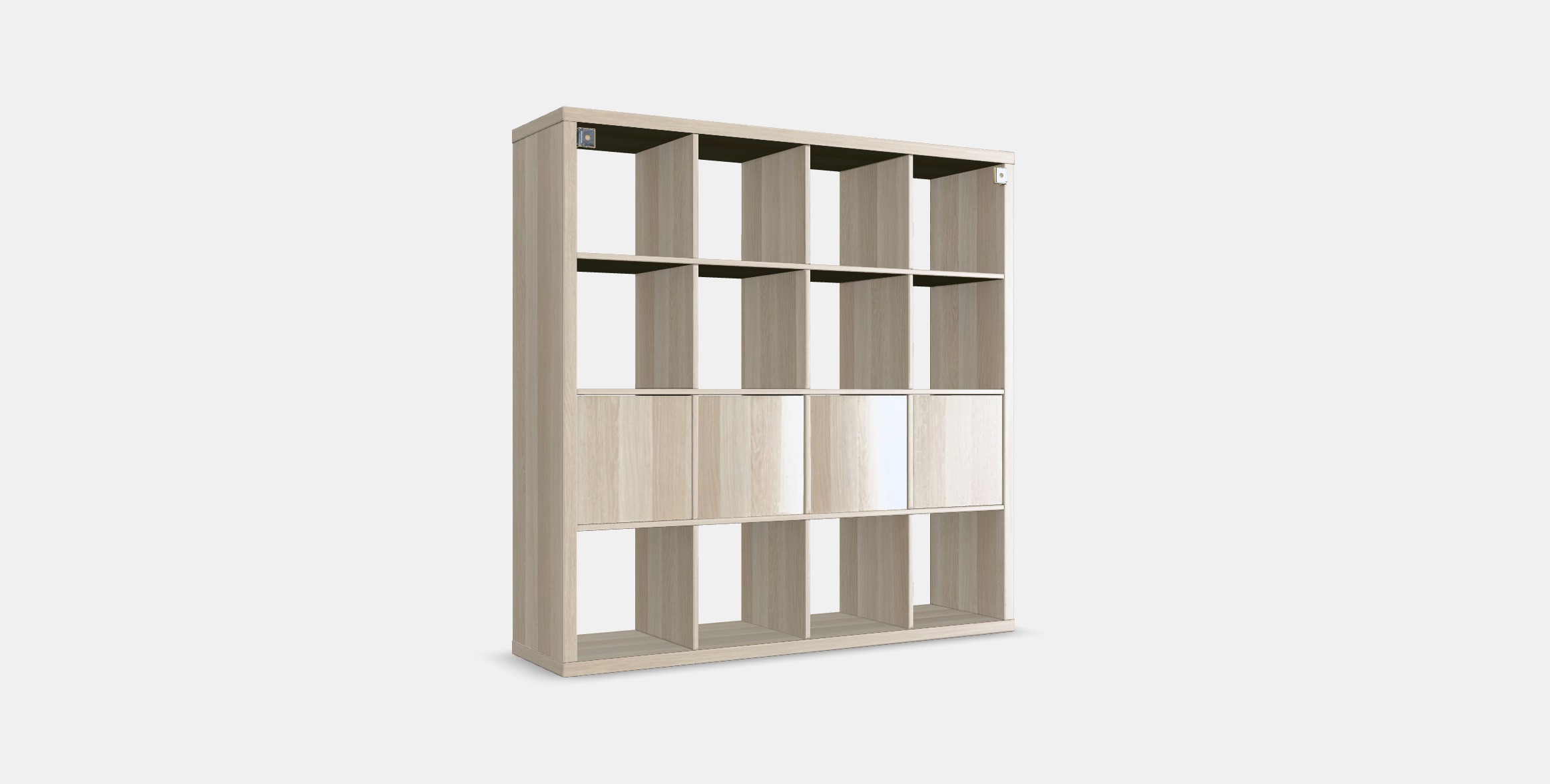 KALLAX Shelving unit with 4 inserts 20 Low-poly 3D model_15