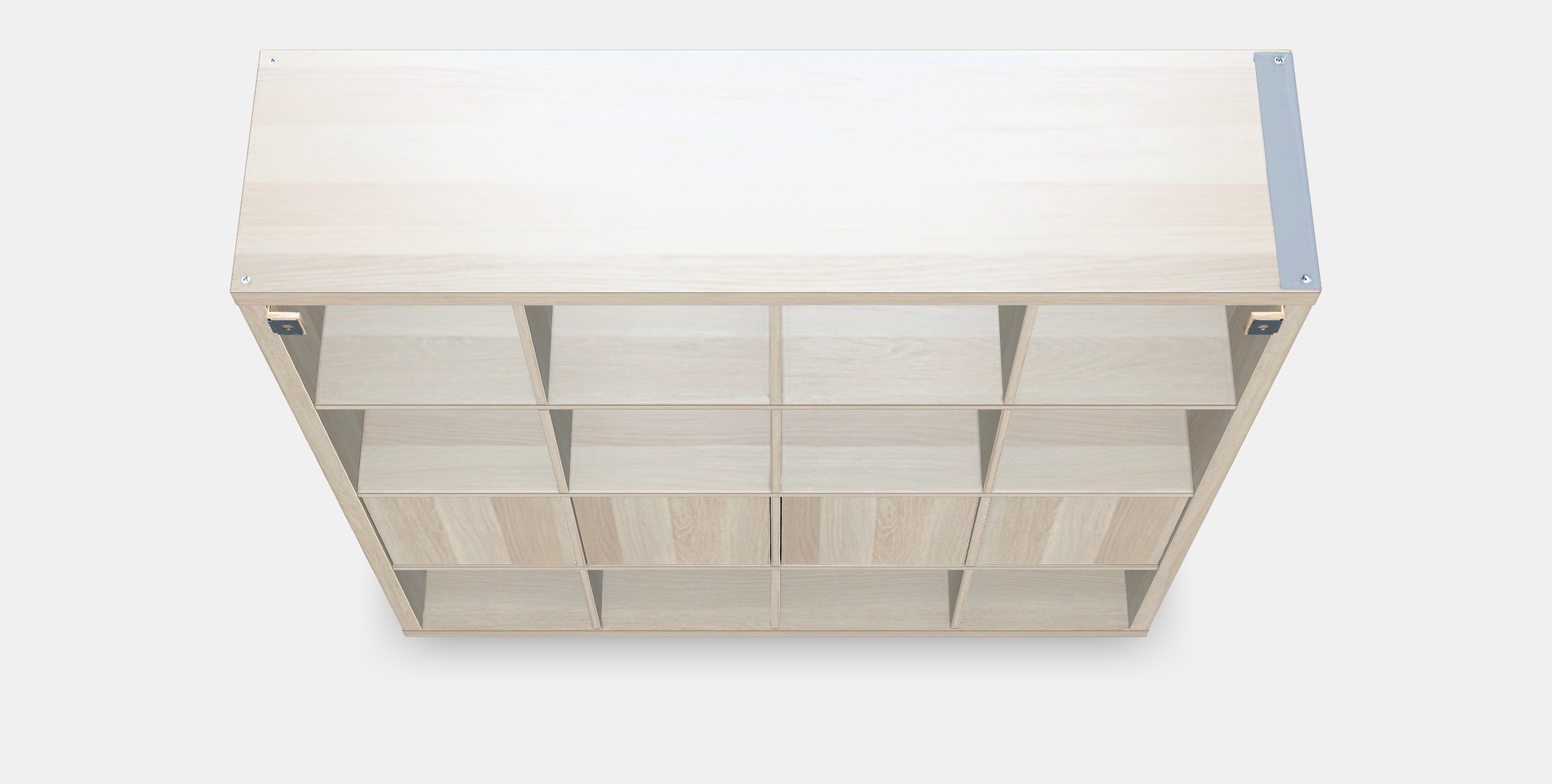 KALLAX Shelving unit with 4 inserts 20 Low-poly 3D model_3