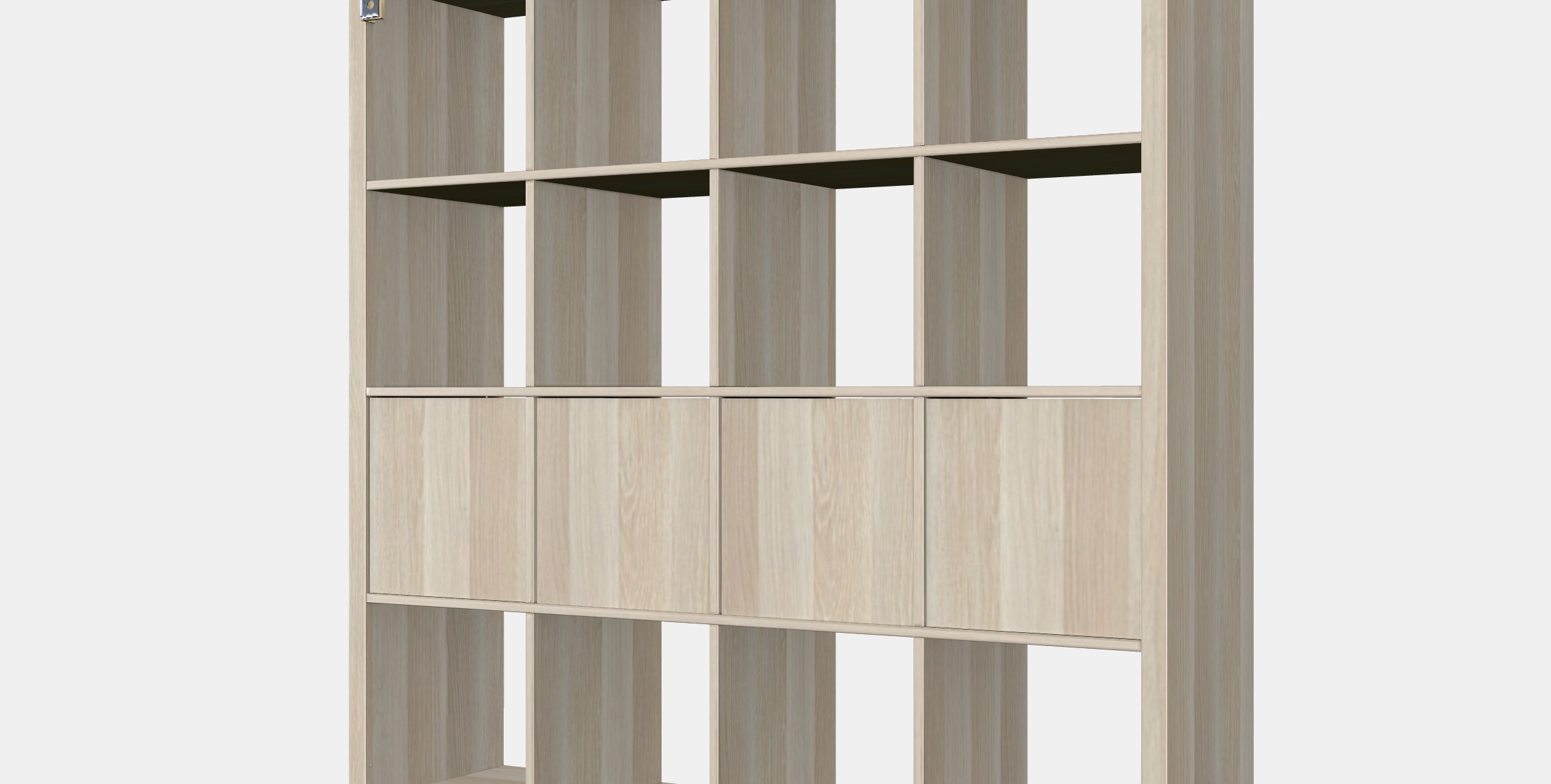 KALLAX Shelving unit with 4 inserts 20 Low-poly 3D model_6