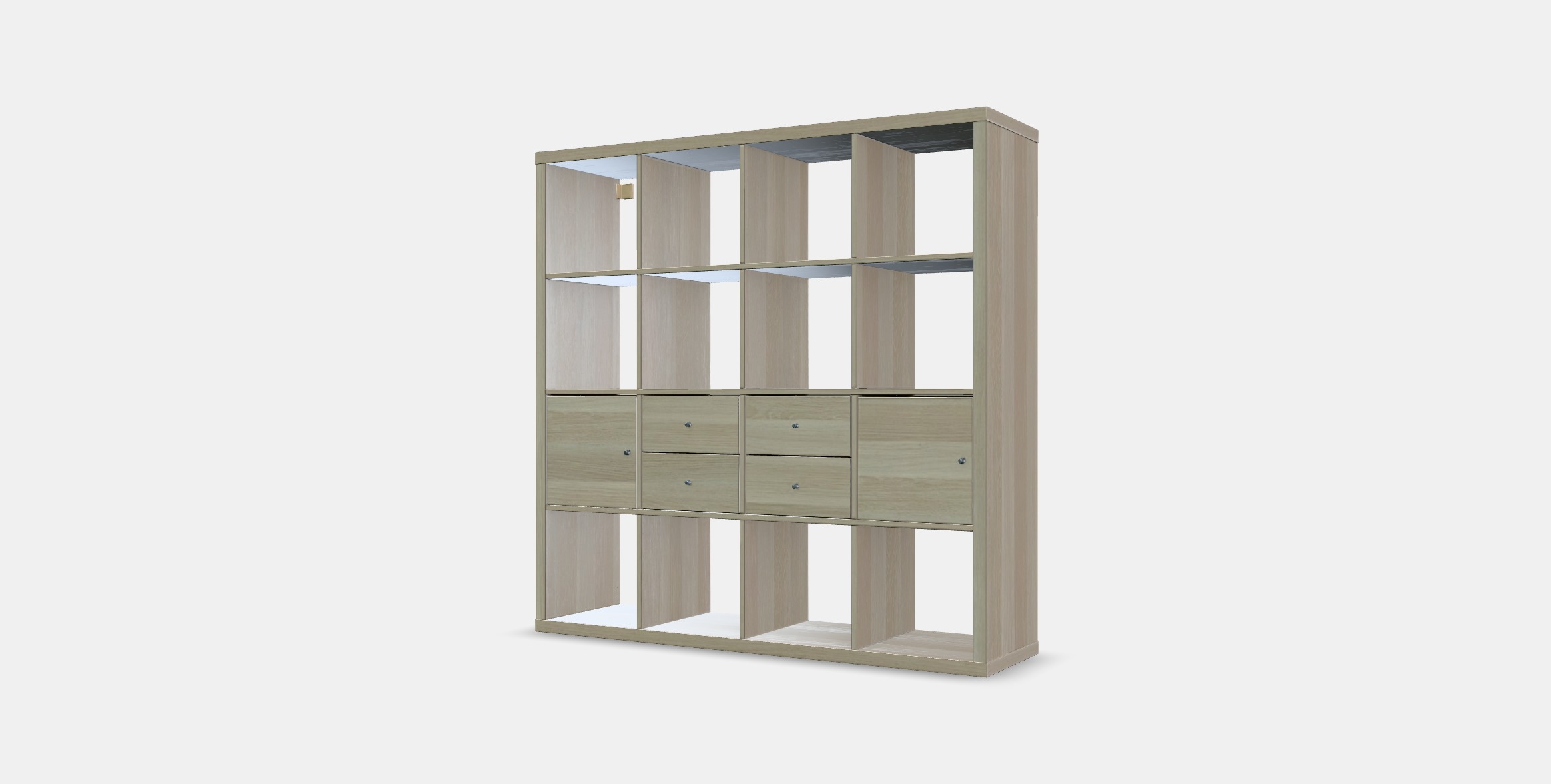 KALLAX Shelving unit with 4 inserts 20 Low-poly 3D model_12