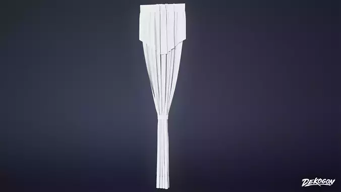 BUILDINGS - Curtain Set 02 - LOW POLY AND NANITE