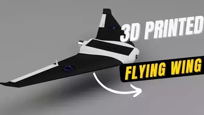 FLYING WING FPV DRONE 3D print model