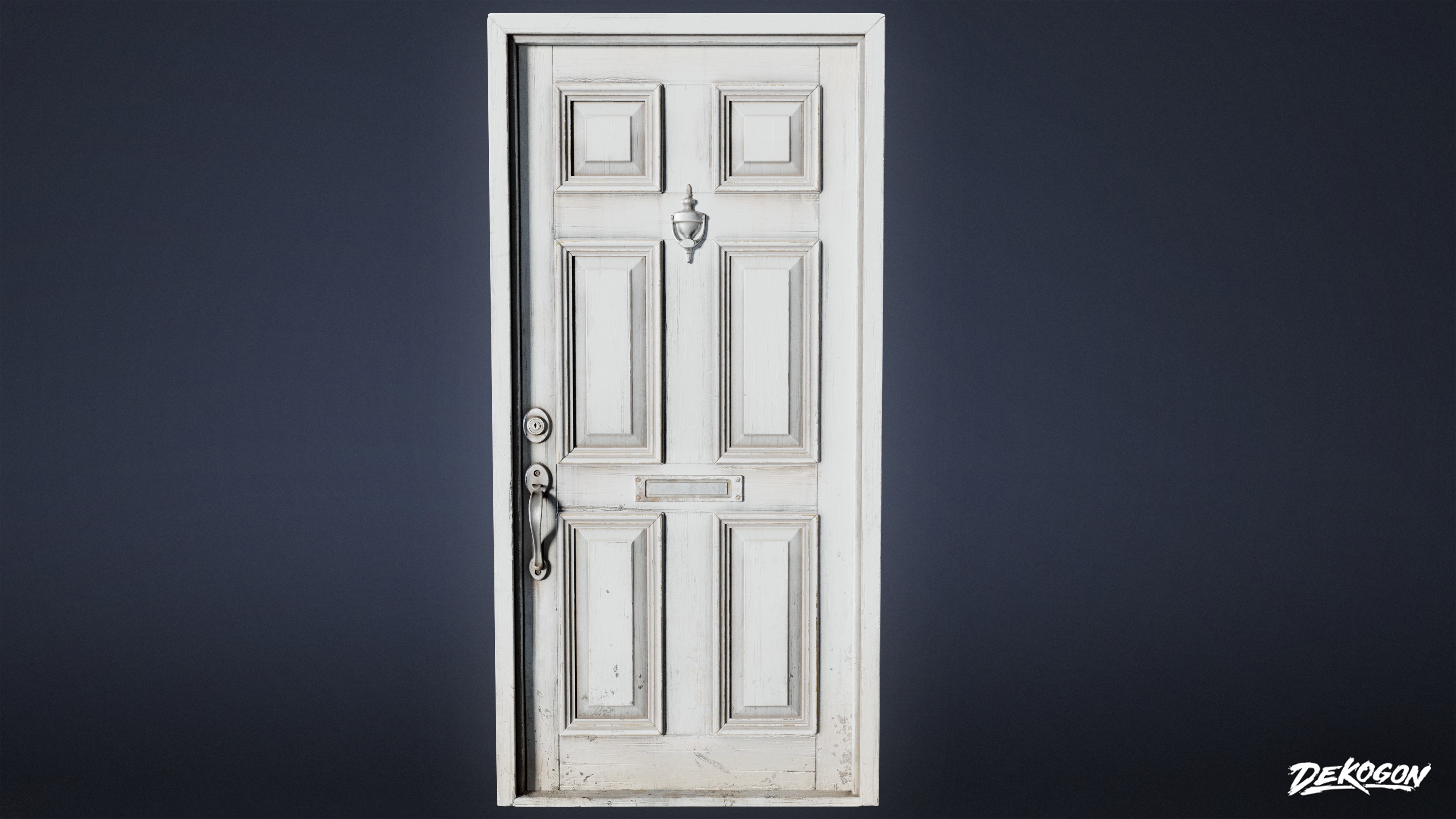 BUILDINGS - Door Exterior Set 02 - LOW POLY AND NANITE Low-poly 3D model_2